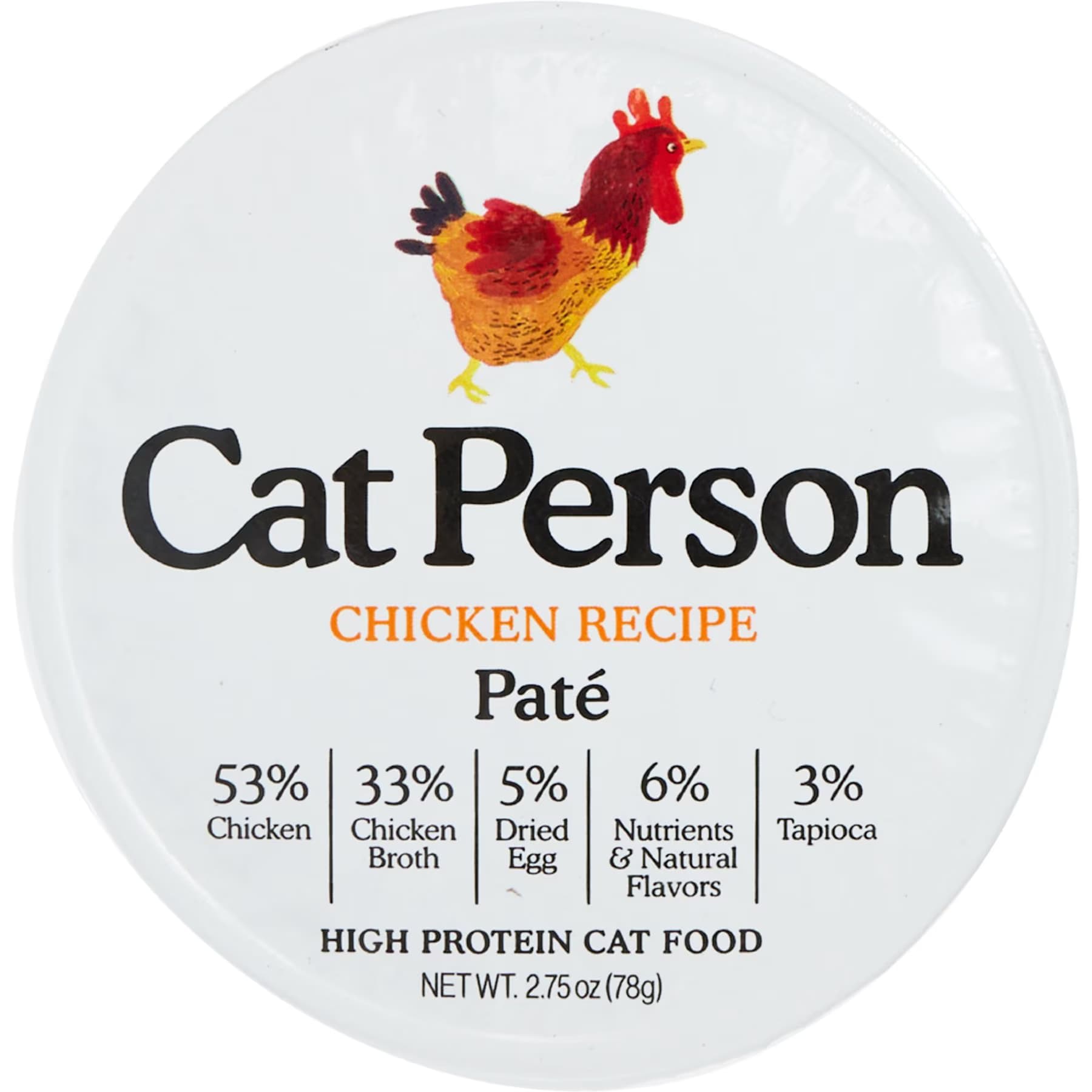 Cat Person by Weruva Cat Person by Weruva Chicken Grain-Free Pate Wet Cat Food, 2.75-oz cup