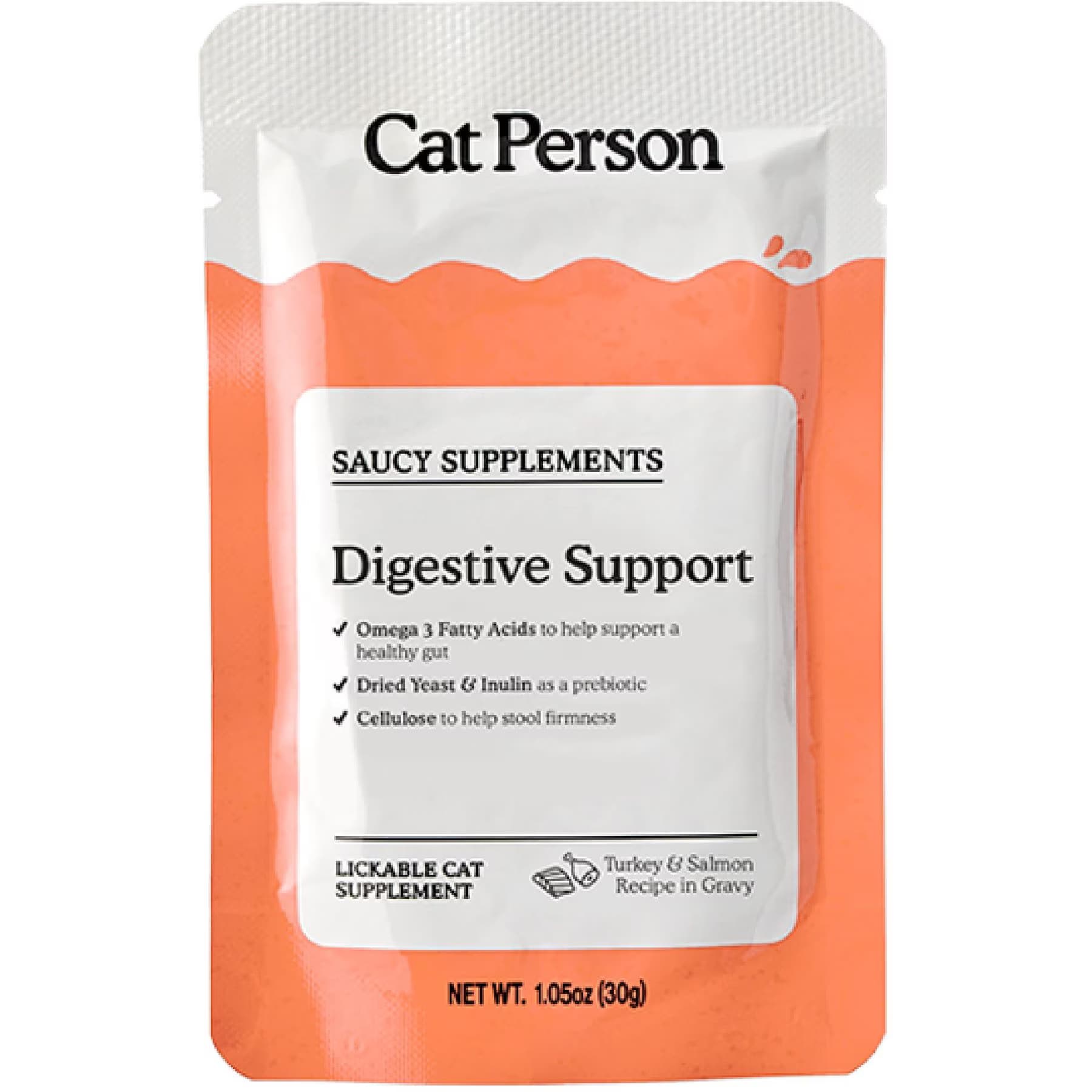 Cat Person by Weruva Cat Person by Weruva Digestive Turkey & Salmon Puree Lickable Supplement for Cats
