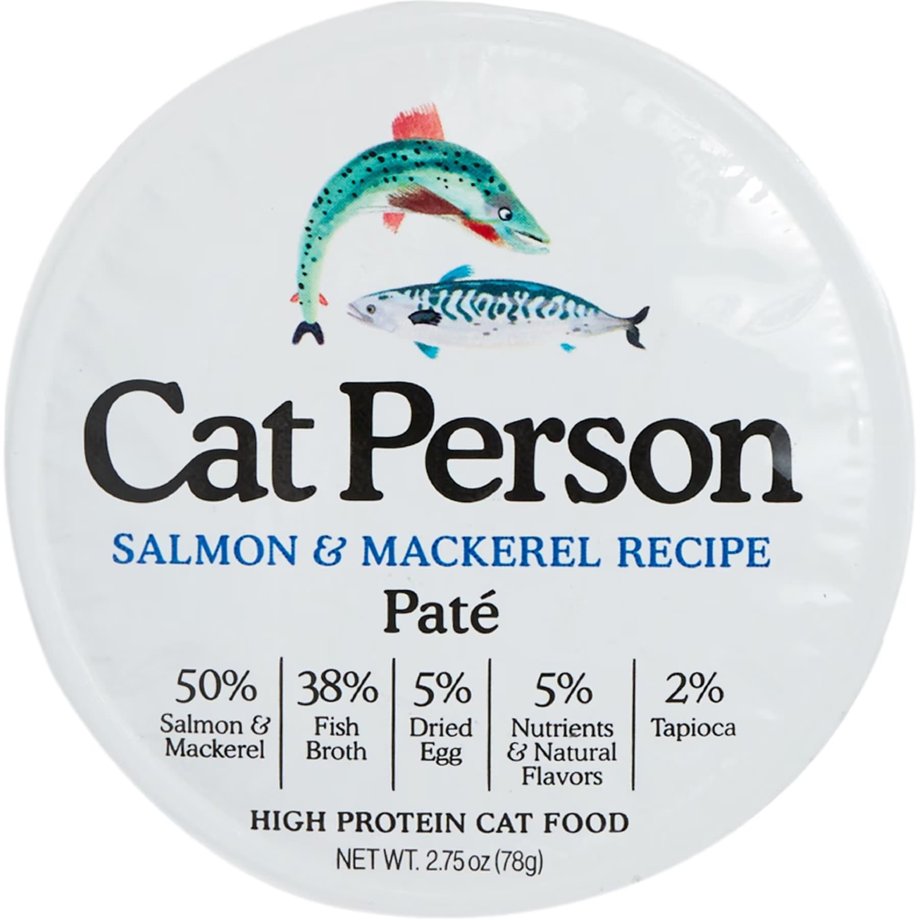 Cat Person by Weruva Salmon & Mackerel Grain-Free Pate Wet Cat Food, 2.75-oz cup — view 2