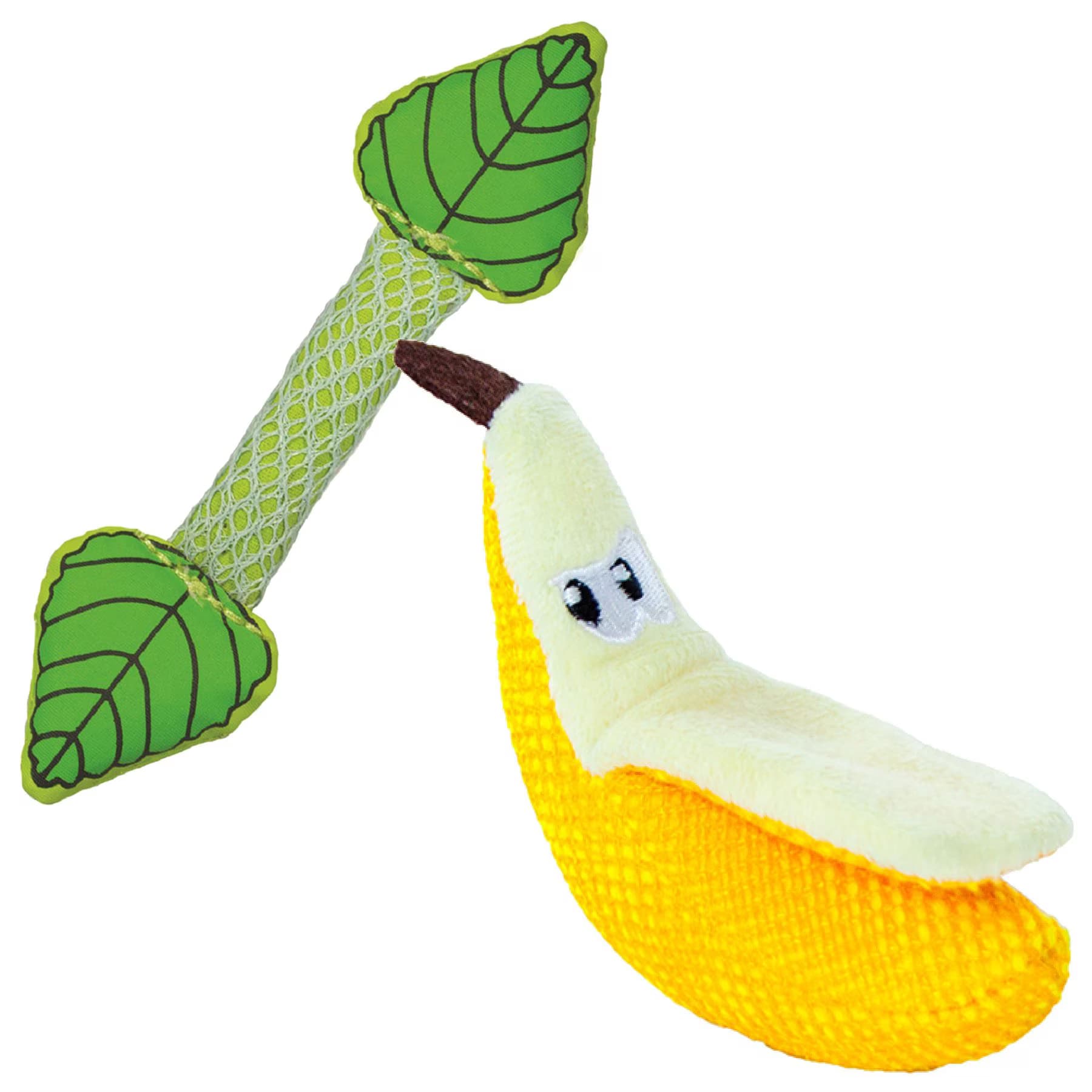 Catstages Catstages Dental Banana with Catnip + Fresh Breath Mint Stick Cat Chew Toy