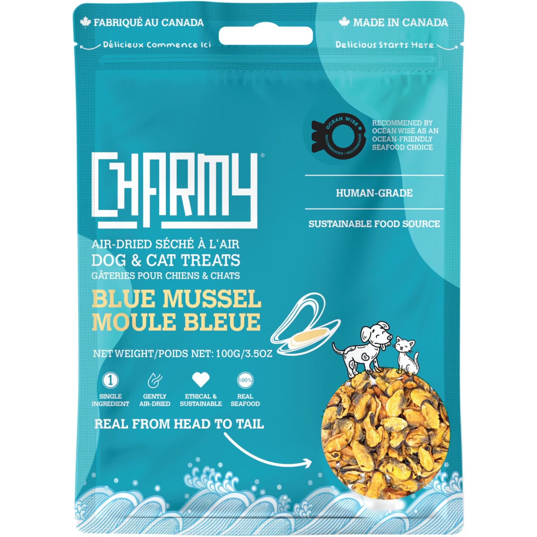Charmy Charmy Blue Mussel Air-Dried Dog & Cat Treats