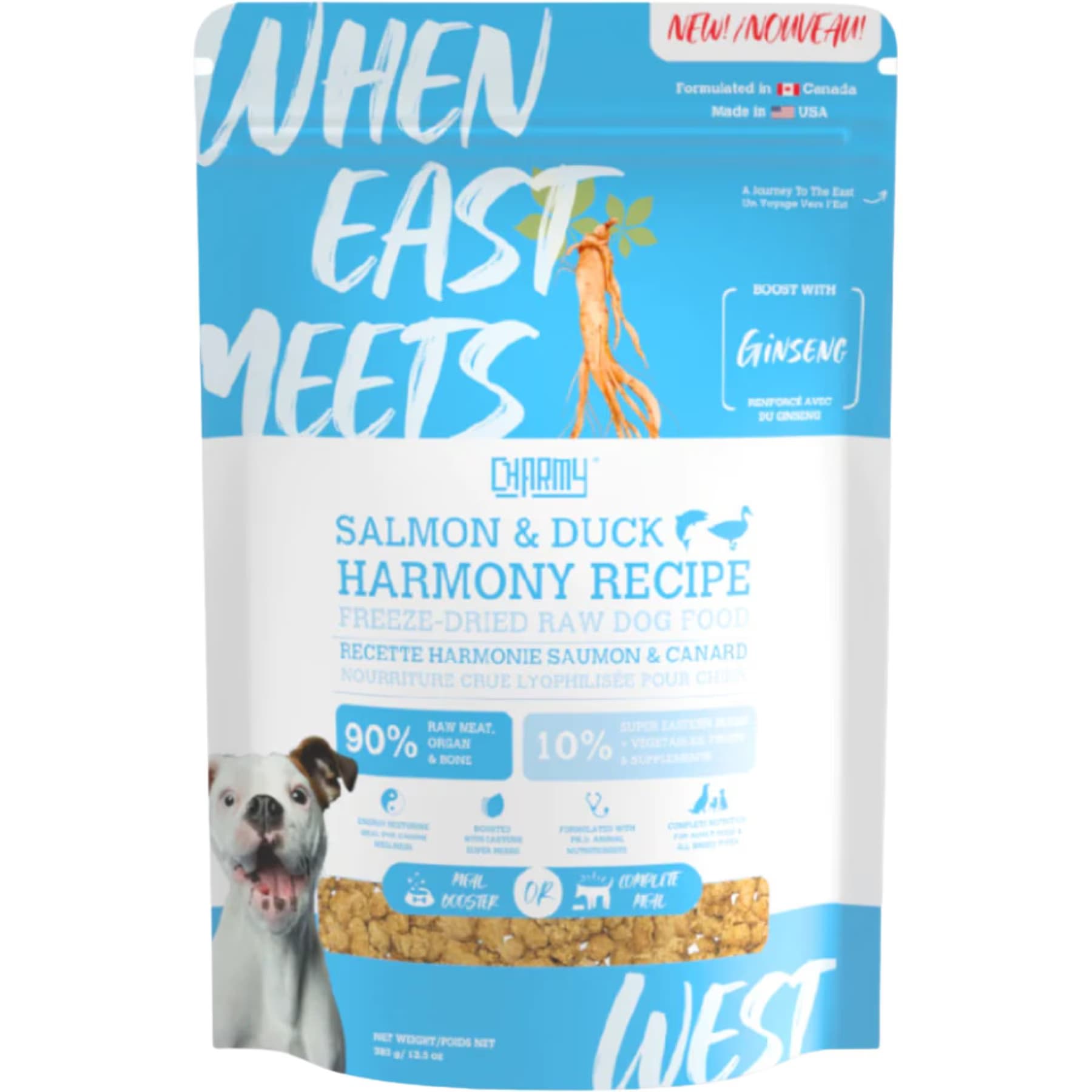 Charmy Salmon & Duck Boost with Ginseng Adult Salmon + Duck (Ginseng) Freeze-Dried Dog Food — view 2