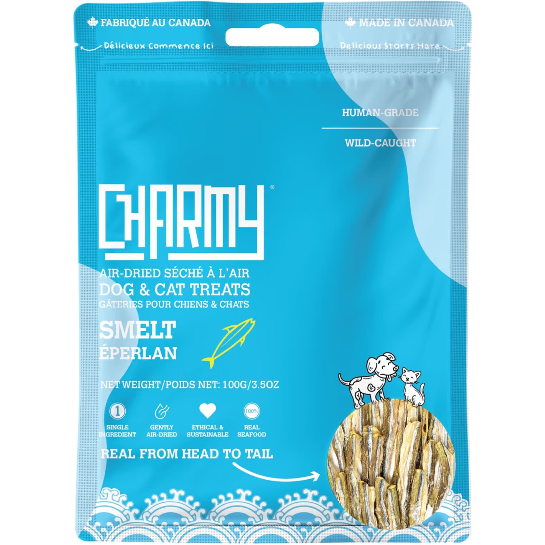 Charmy Charmy Smelt Air-Dried Dog & Cat Treats