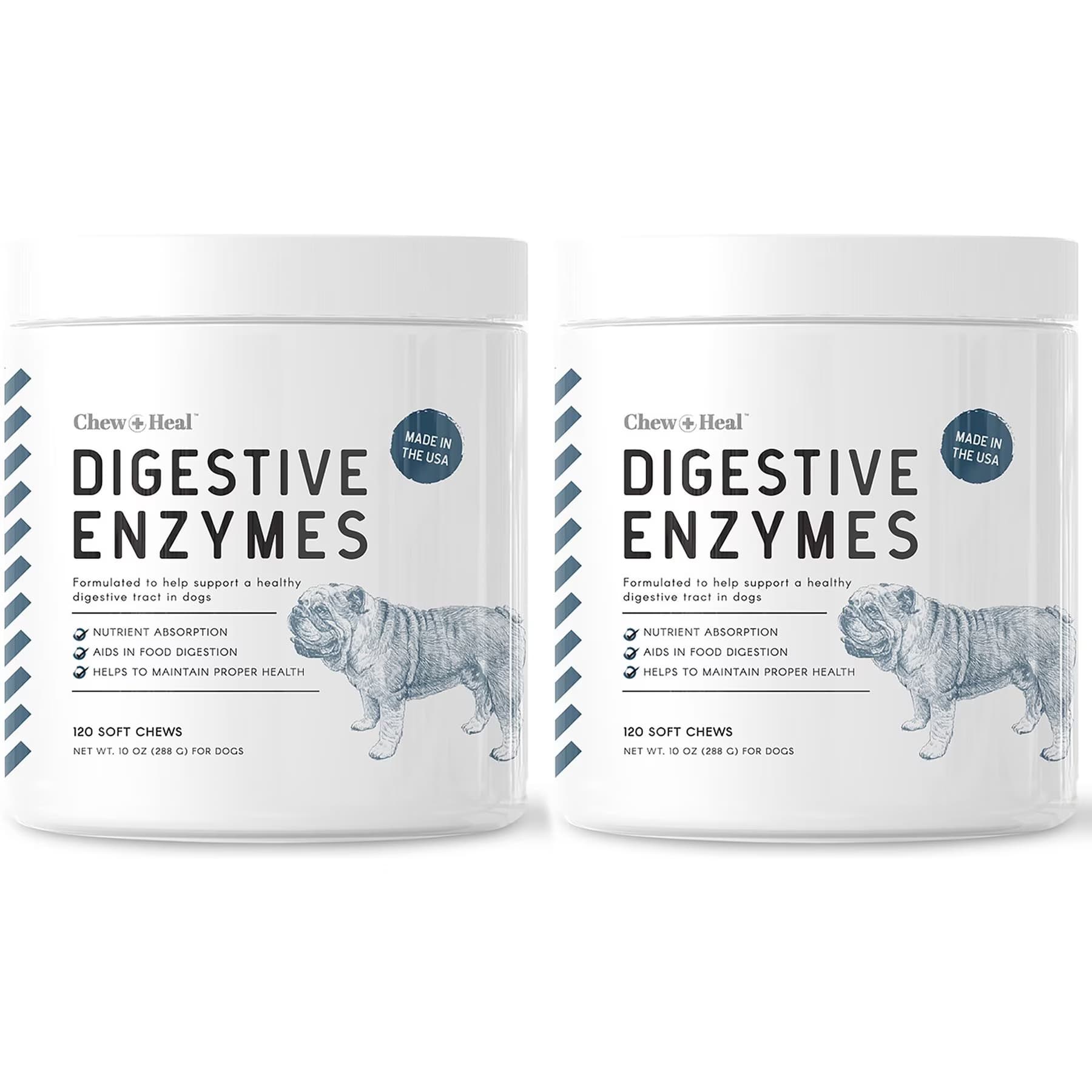 Chew + Heal Chew + Heal Digestive Enzymes & Probiotics Supplement for Dogs