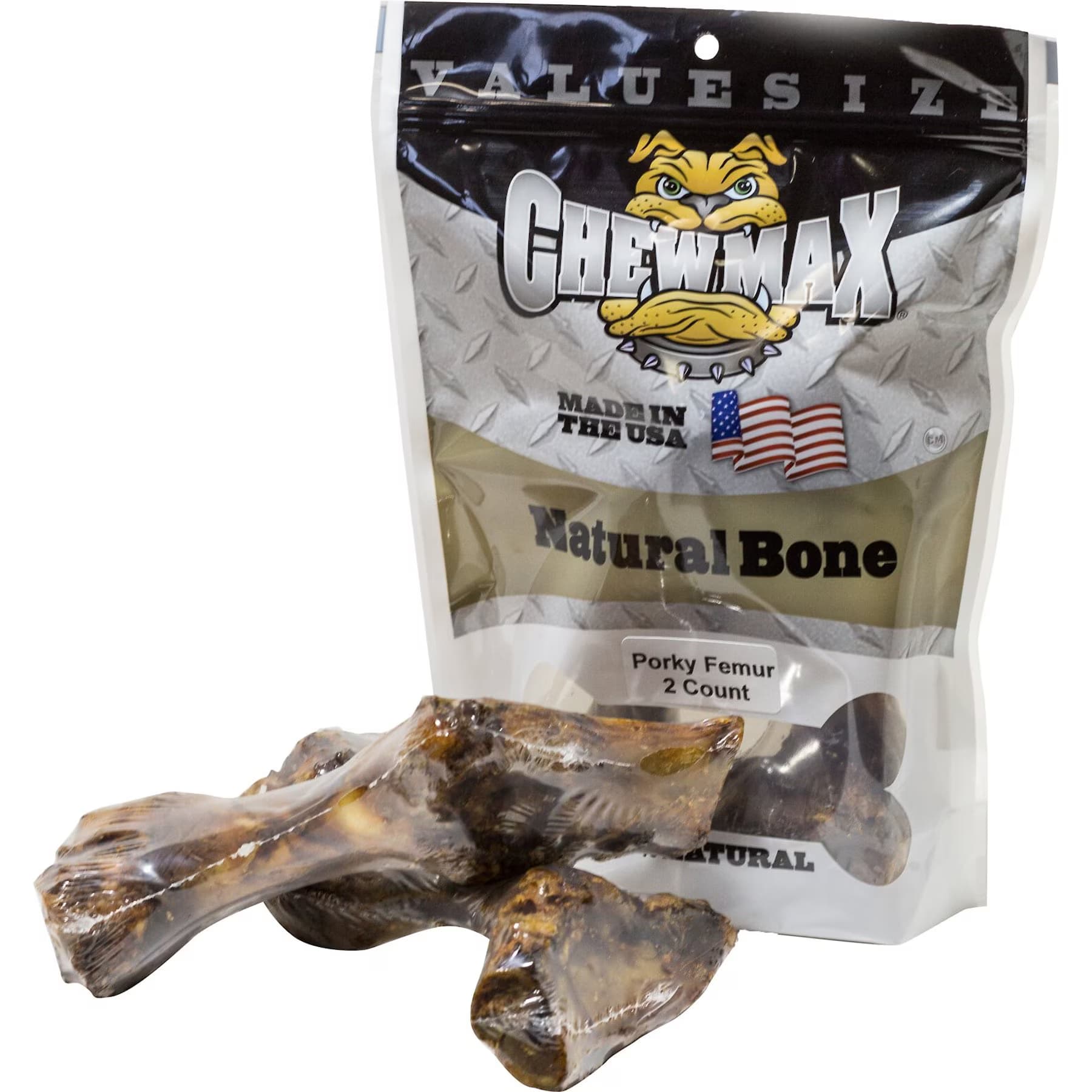 ChewMax Pet Products ChewMax Pet Products Porky Femur Natural Chew Dog Treats