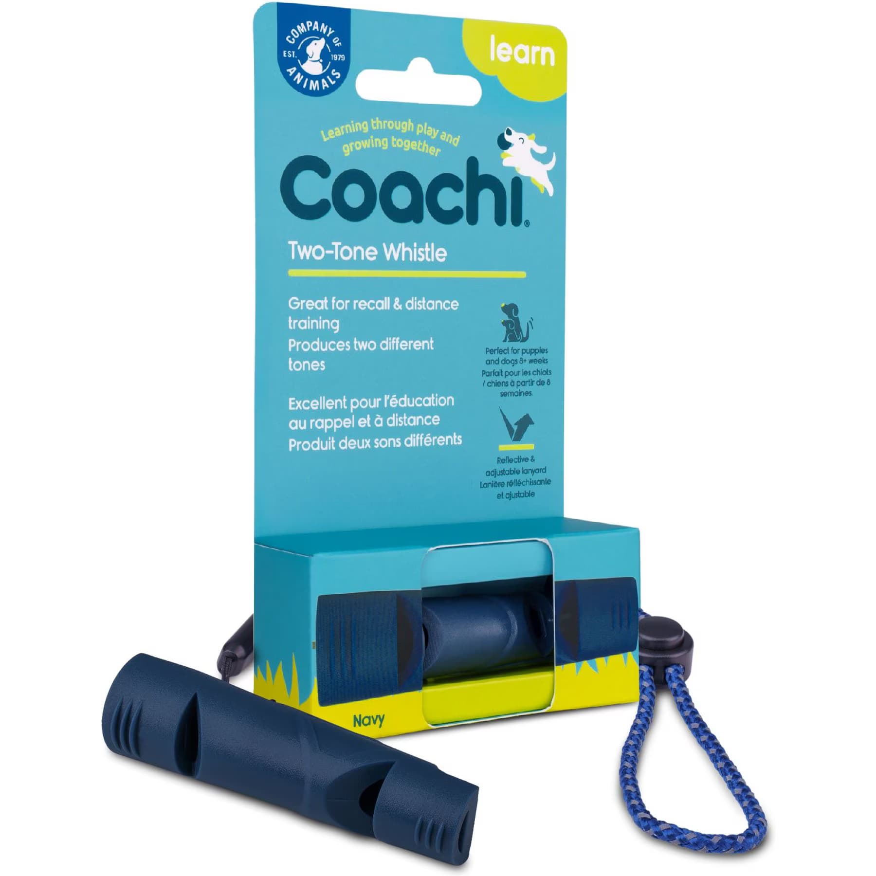 Coachi Coachi Two-Tone Dog Whistle, Navy