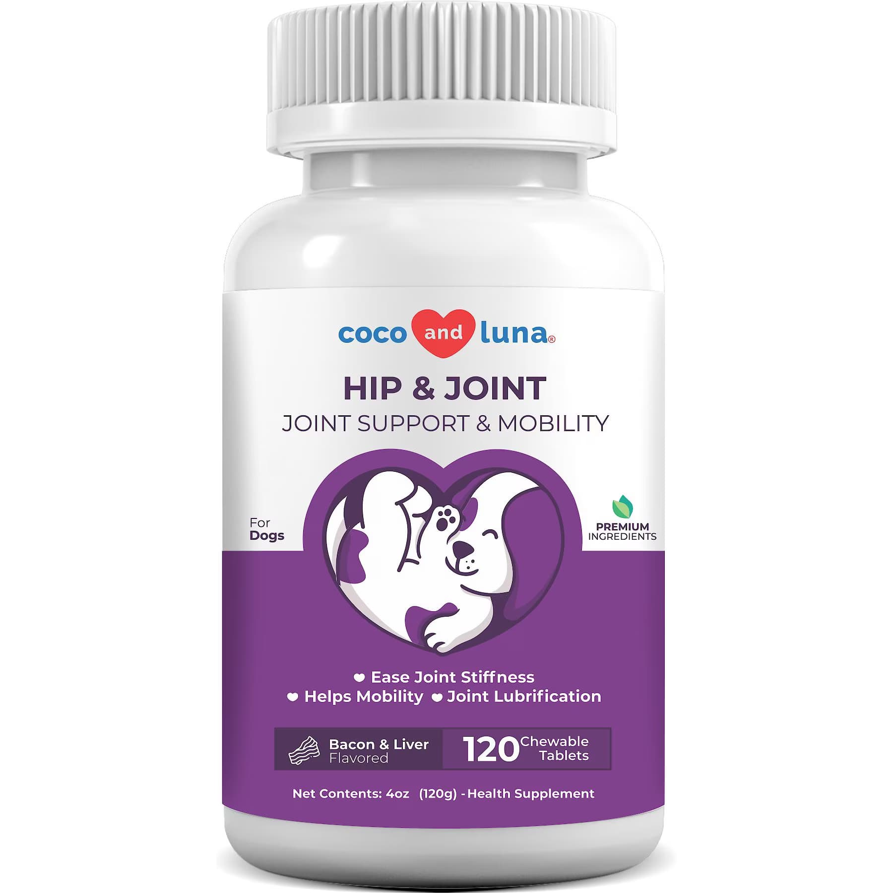 Coco and Luna Coco and Luna Hip & Joint Bacon & Liver Flavor Dog Supplement