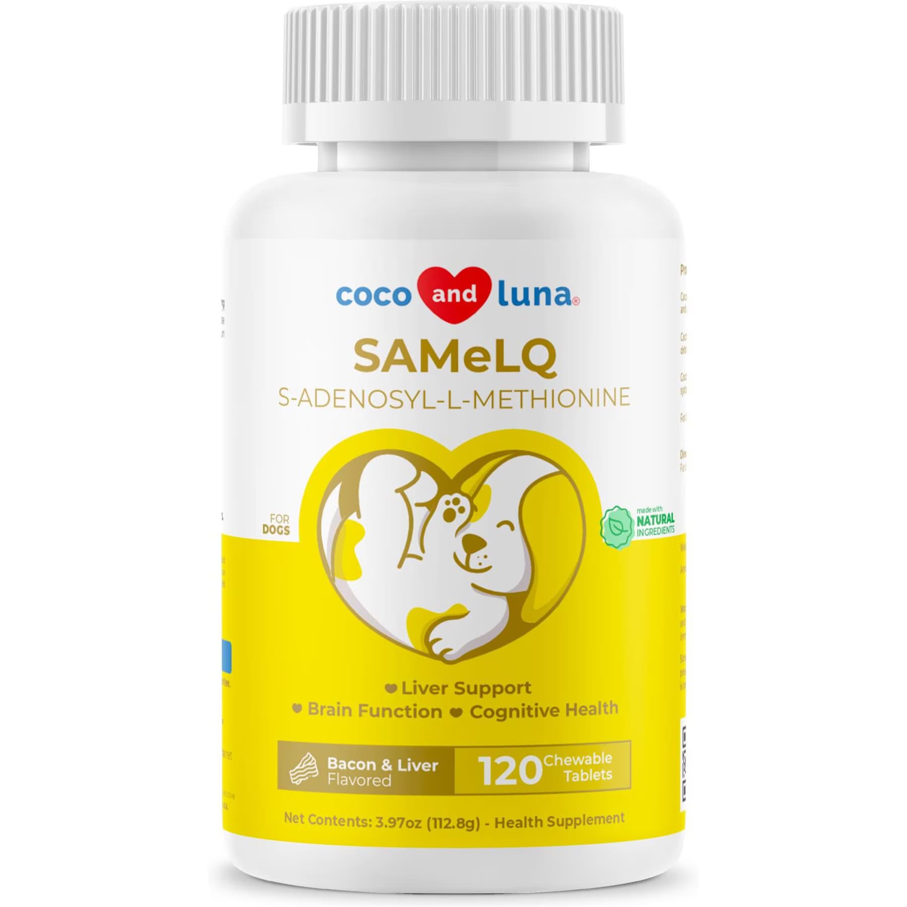 Coco and Luna Coco and Luna SAMeLq Bacon & Liver Flavor Dog Supplement