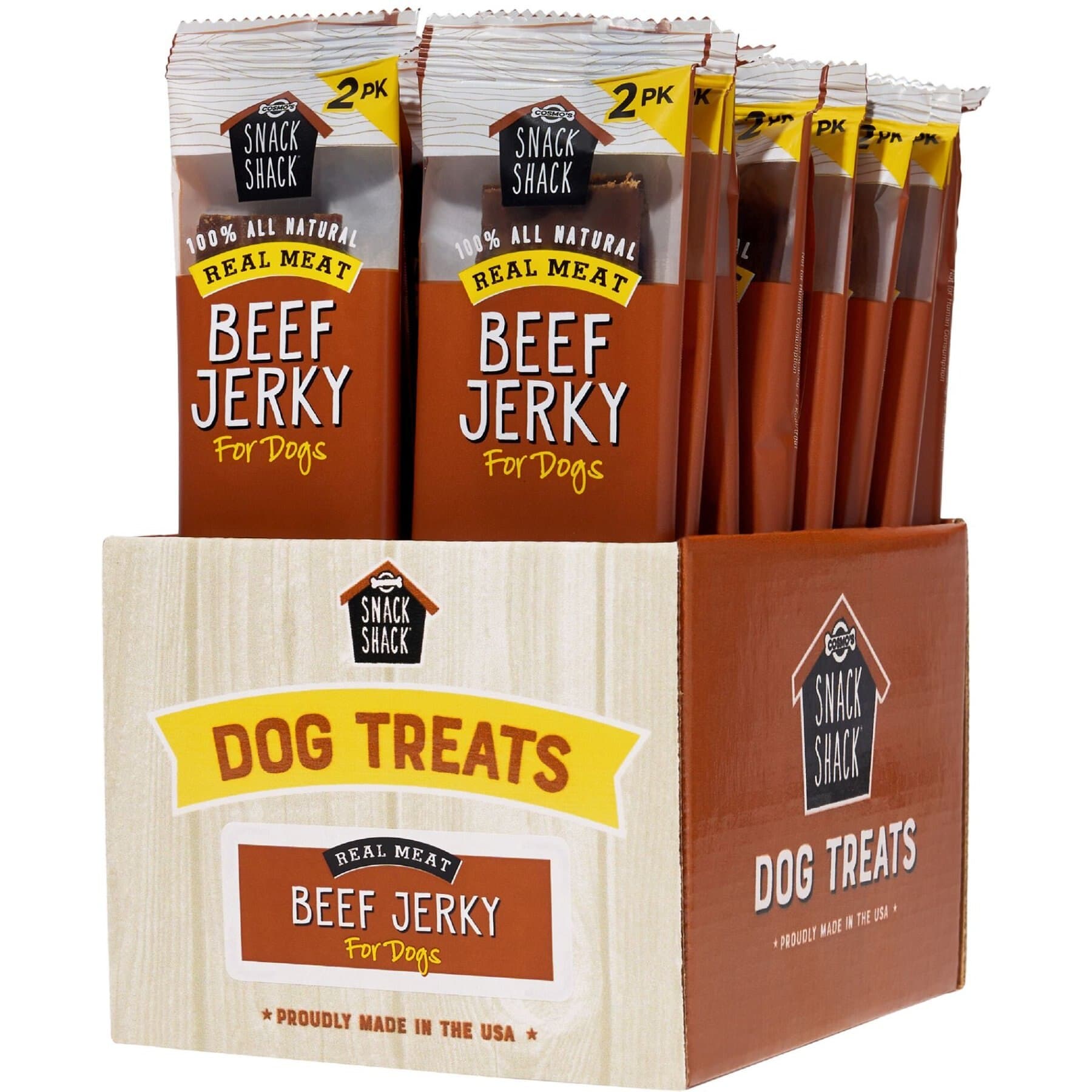 Cosmo's Snack Shack Cosmo’s Snack Shack Real Meat Beef High-Protein Jerky Dog Treats