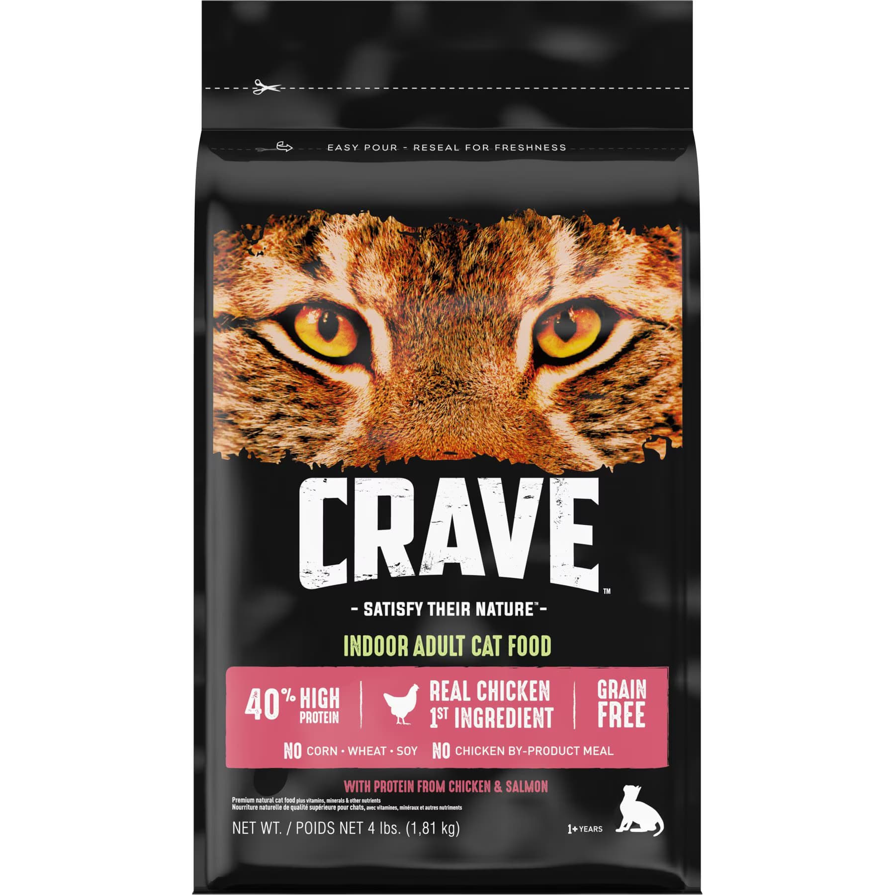 Crave with Protein from Chicken & Salmon Indoor Adult Grain-Free Dry Cat Food — view 3