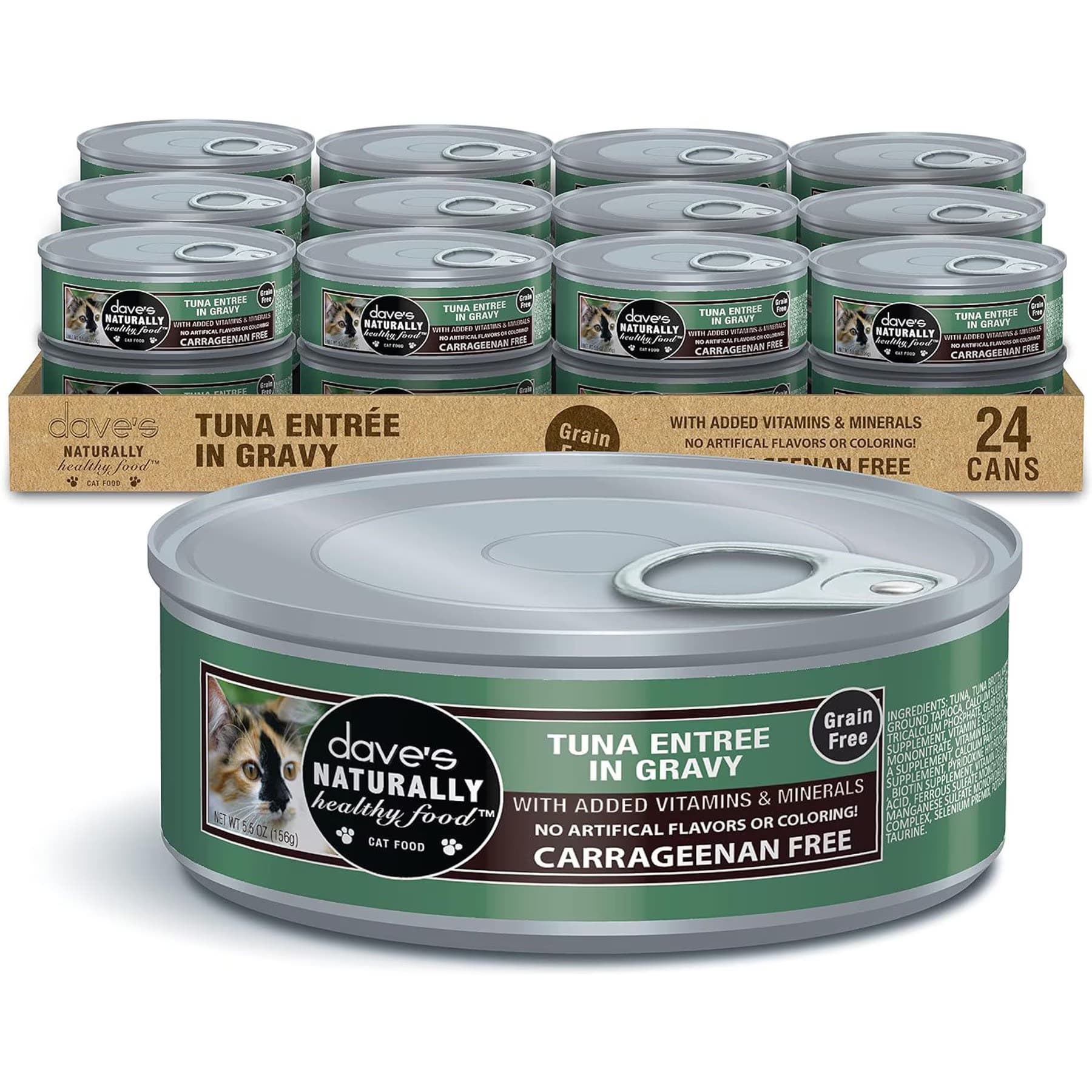 Dave's Pet Food Dave’s Pet Food Naturally Healthy Tuna Entree in Gravy Pate Grain-Free Wet Cat Food