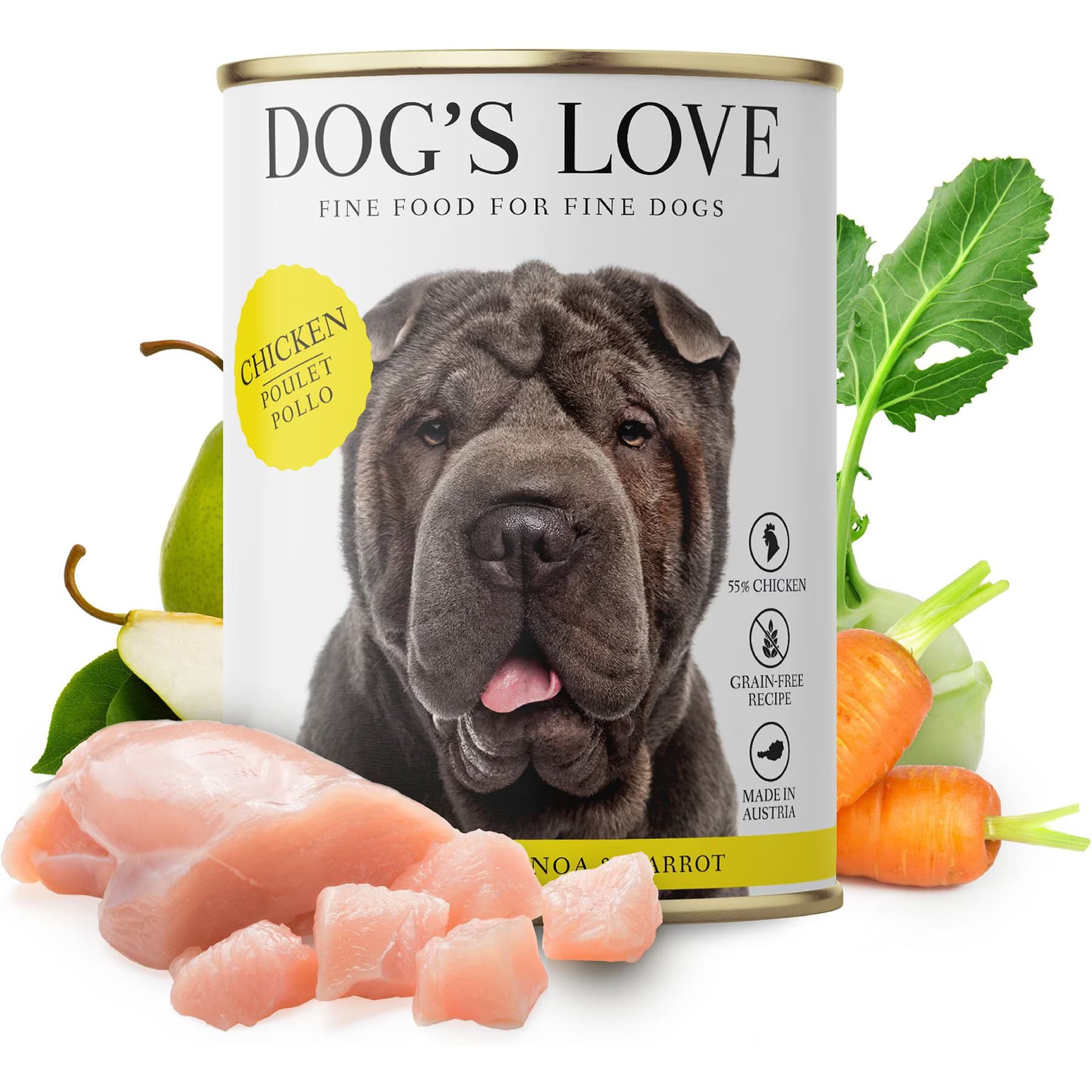 Dog's Love Dog's Love Super Premium Natural Single Protein Limited Ingredient Adult Classic Chicken Canned Dog Food