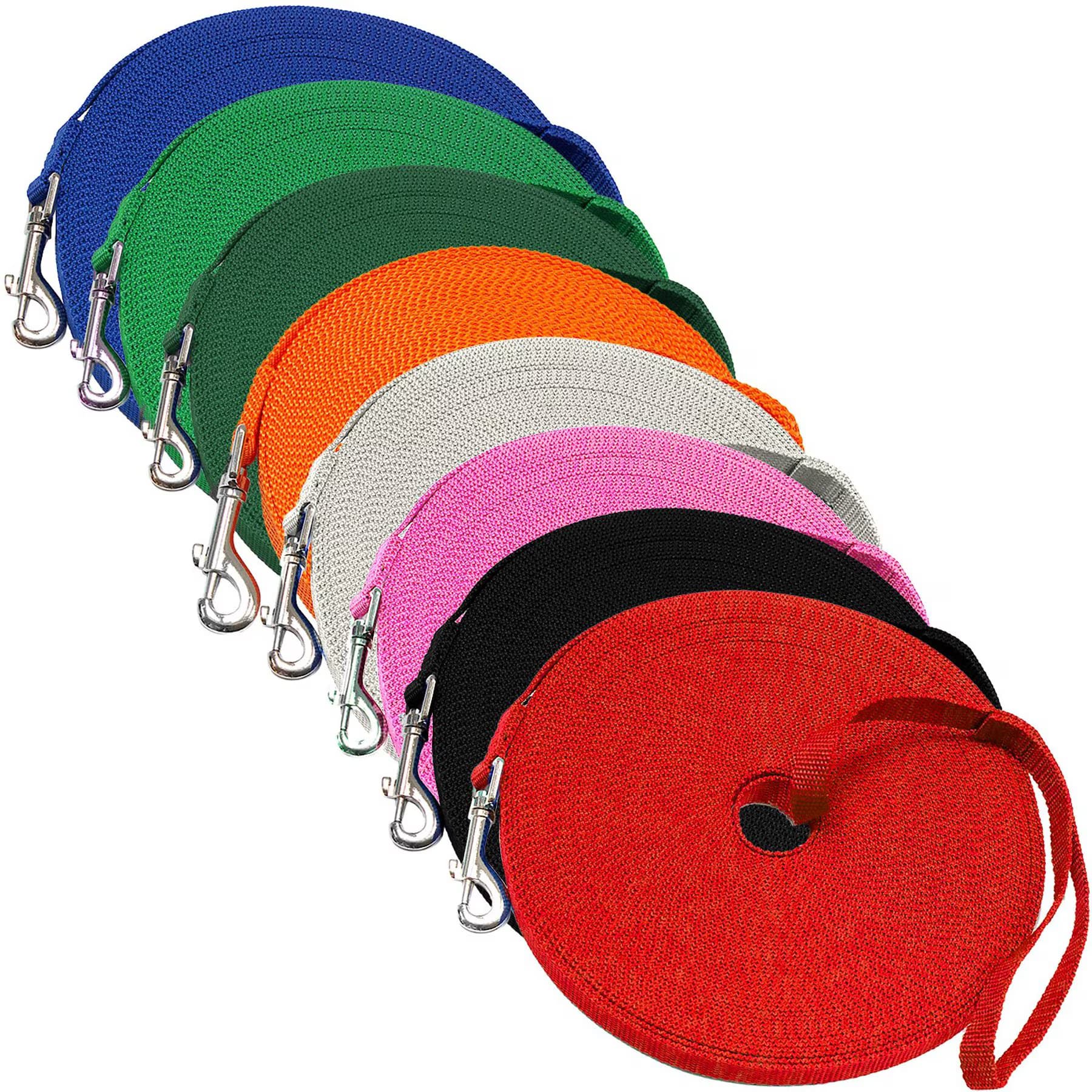 Downtown Pet Supply Training Dog Lead, Red, 100-ft — view 2