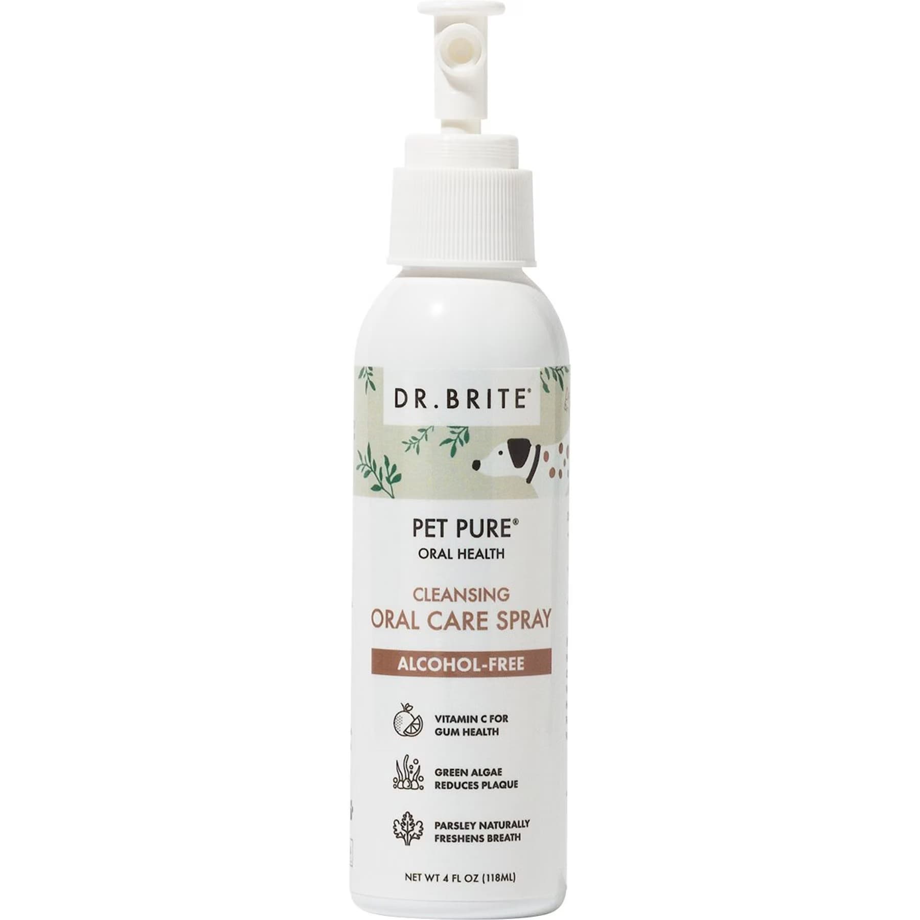 Dr. Brite Dr. Brite Pet Pure Oral Health Dog & Cat Dental Spray, 4-fl oz bottle