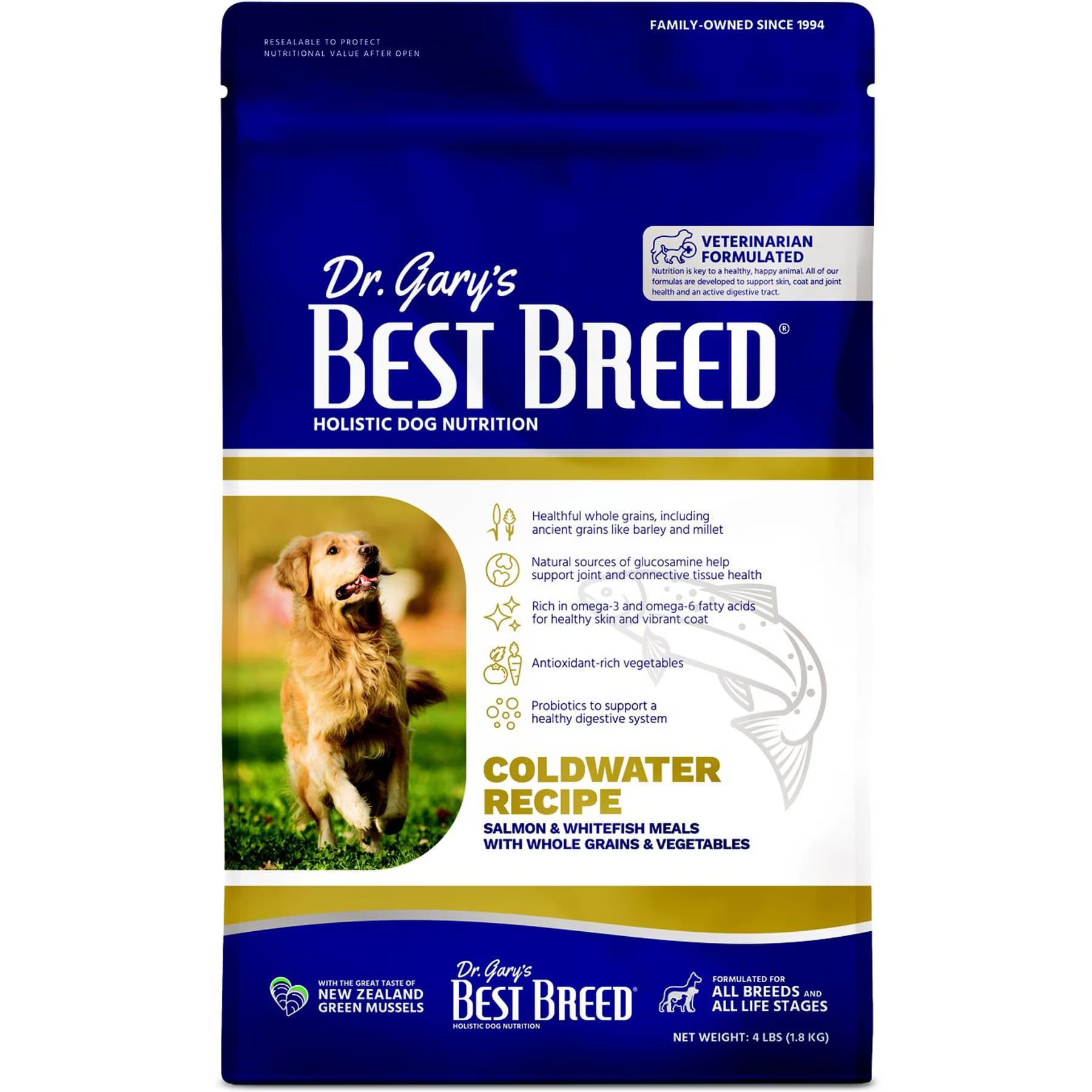 Dr. Gary's Best Breed Dr. Gary’s Best Breed Coldwater Recipe Salmon & Whitefish Meals Dry Dog Food