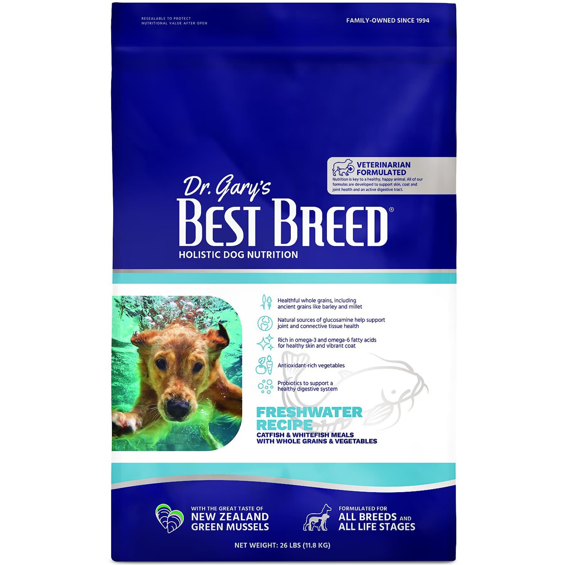 Dr. Gary's Best Breed Dr. Gary’s Best Breed Freshwater Recipe Catfish & Whitefish Meals Dry Dog Food