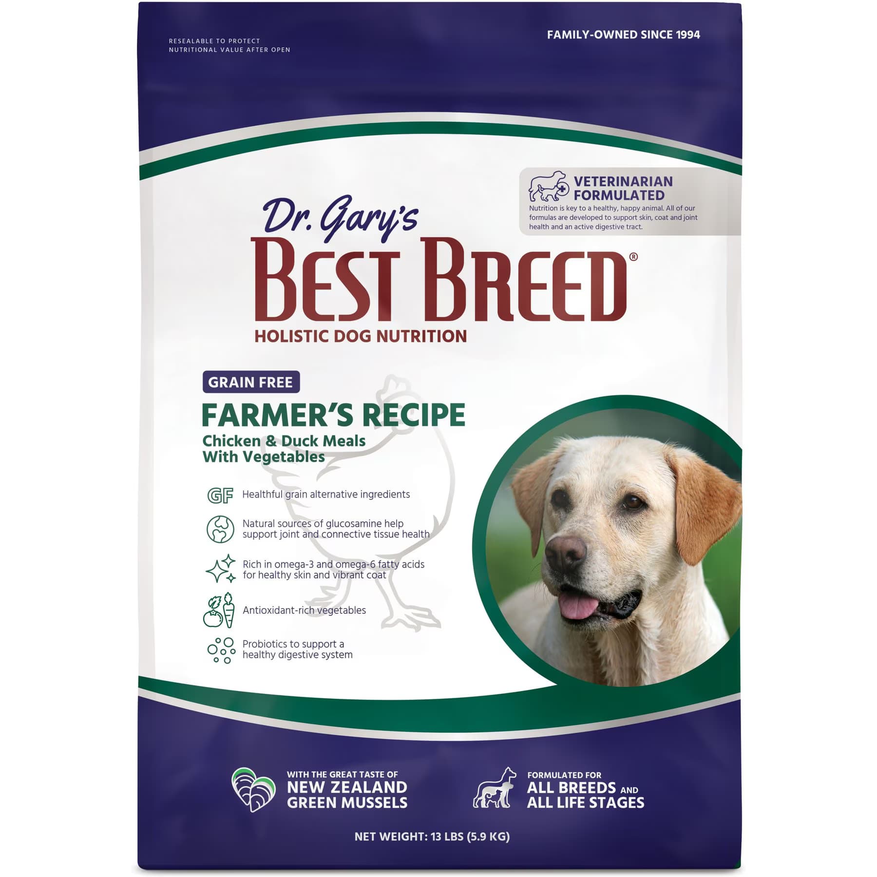 Dr. Gary's Best Breed Holistic Grain-Free Farmer's Chicken with Fruits & Vegetables Farmer's Recipe Dry Dog Food — view 2