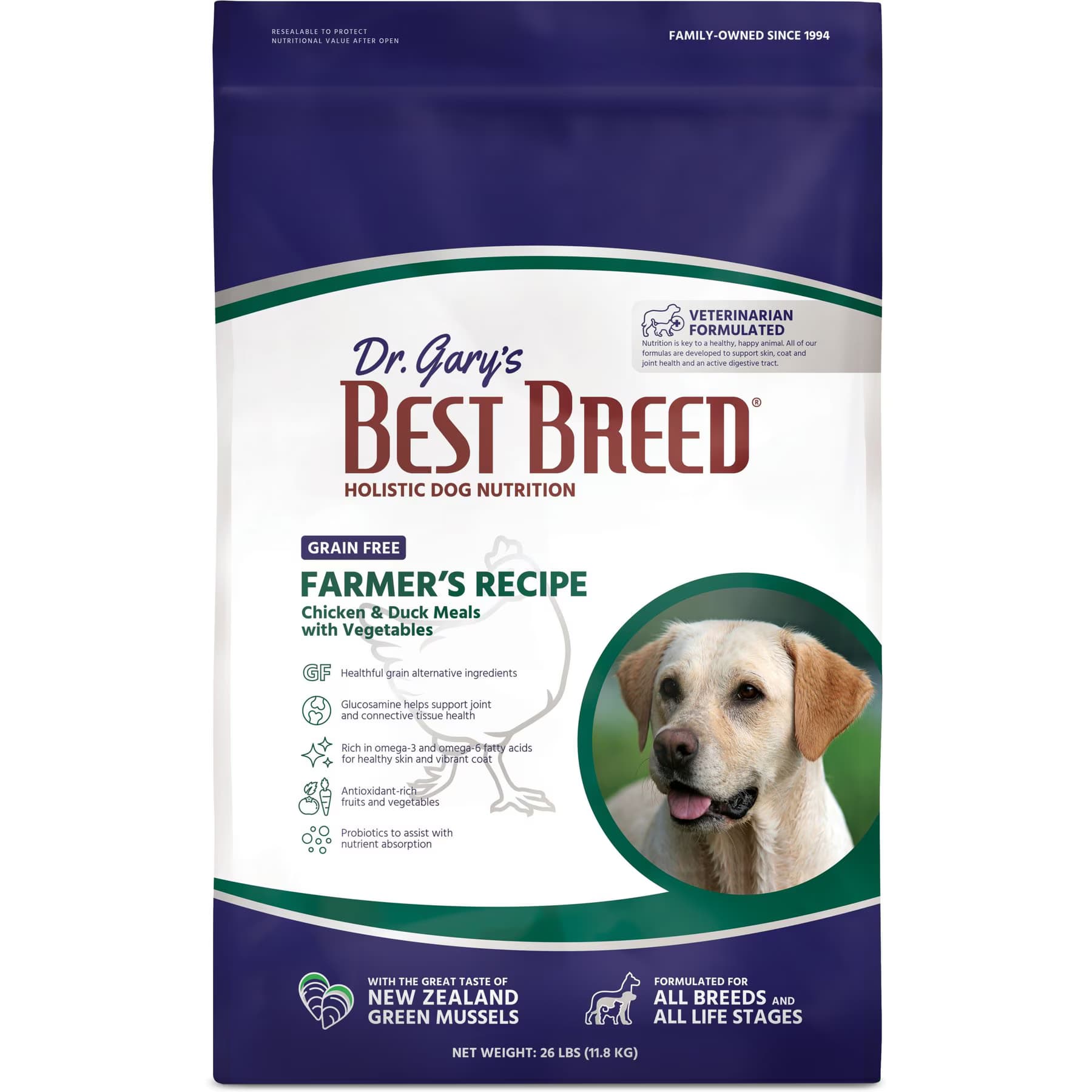 Dr. Gary's Best Breed Holistic Grain-Free Farmer's Chicken with Fruits & Vegetables Farmer's Recipe Dry Dog Food — view 3