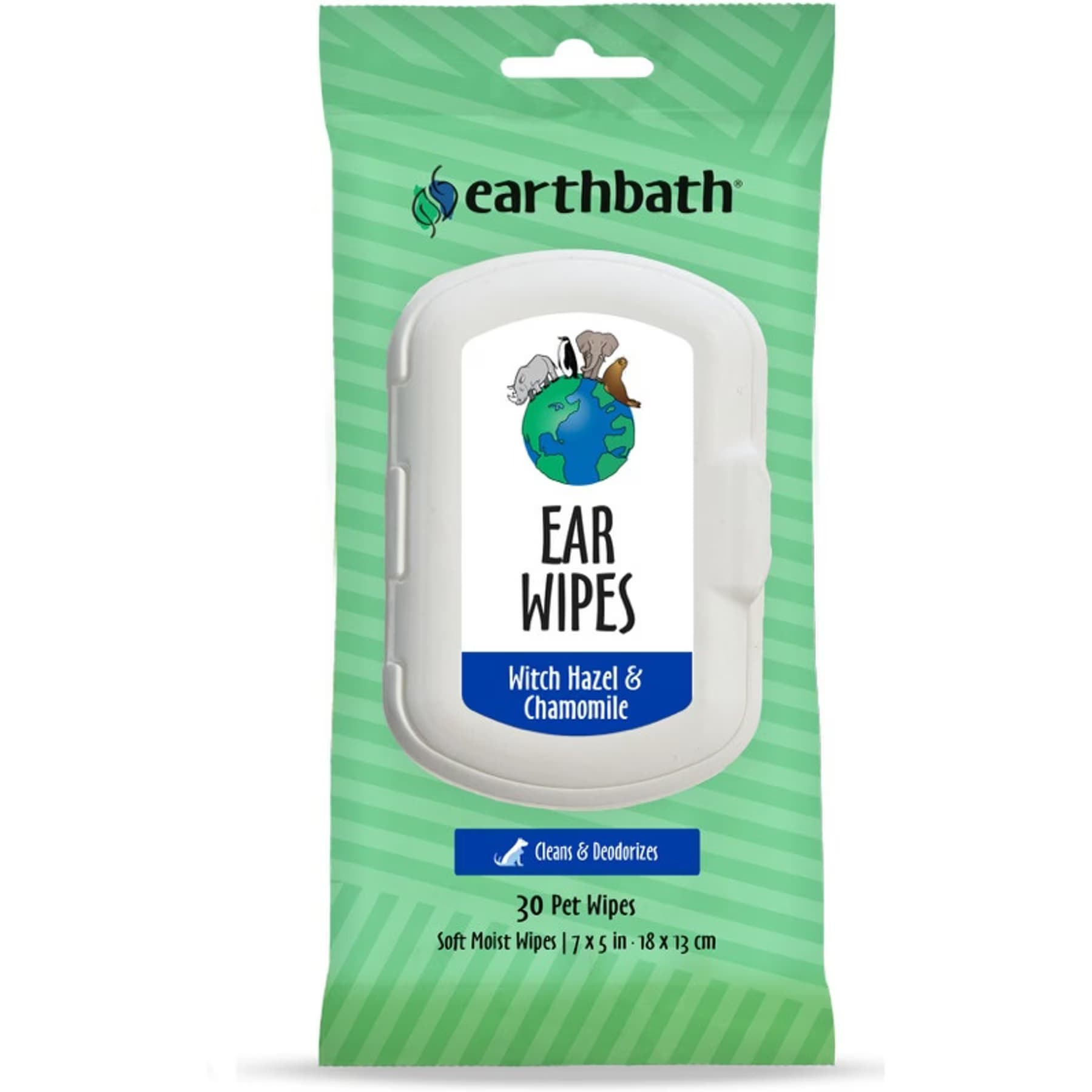 Earthbath Earthbath Witch Hazel & Chamomile Cat & Dog Ear Wipes
