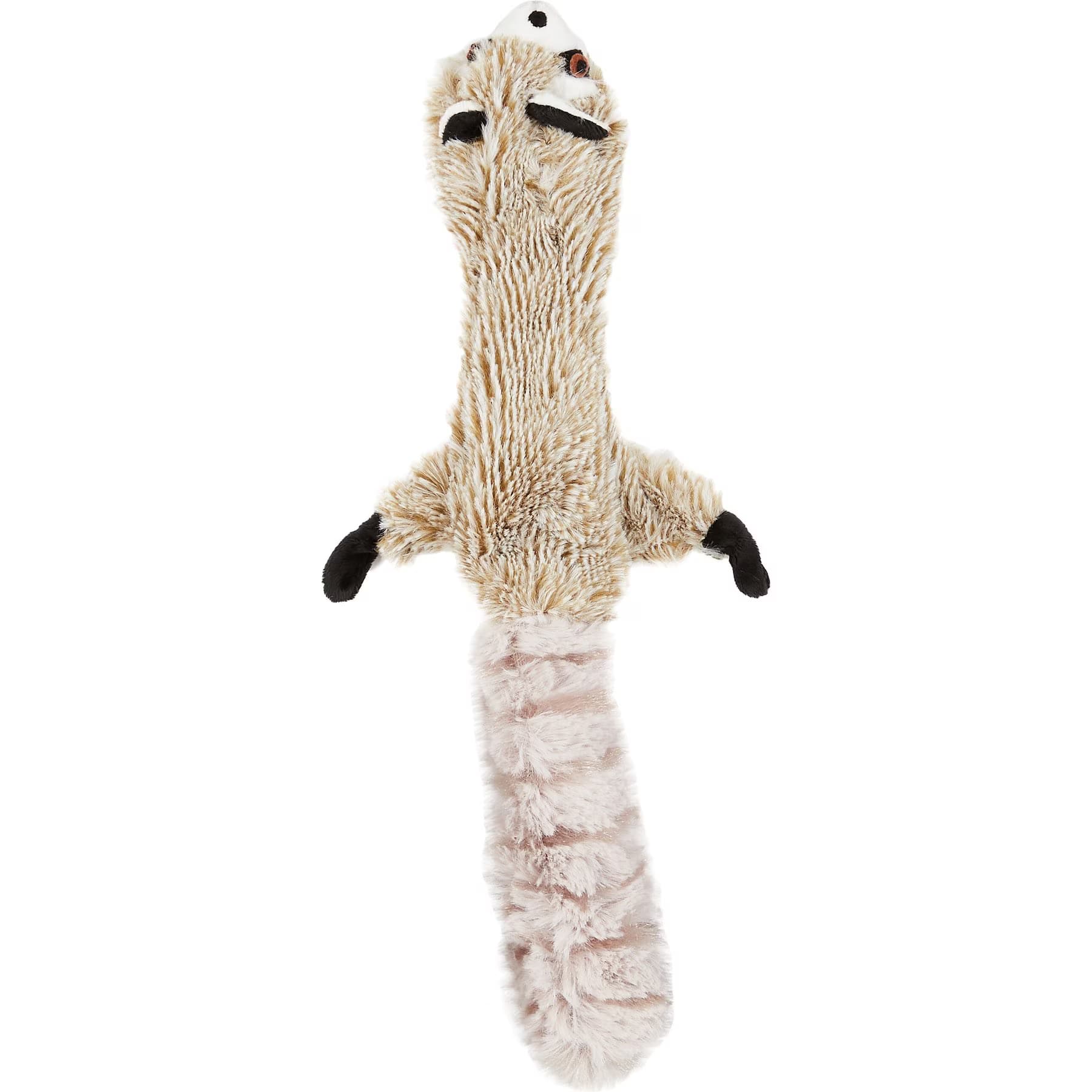 Ethical Pet Skinneeez Forest Series Raccoon Stuffing-Free Squeaky Plush Dog Toy, 14-in — view 2