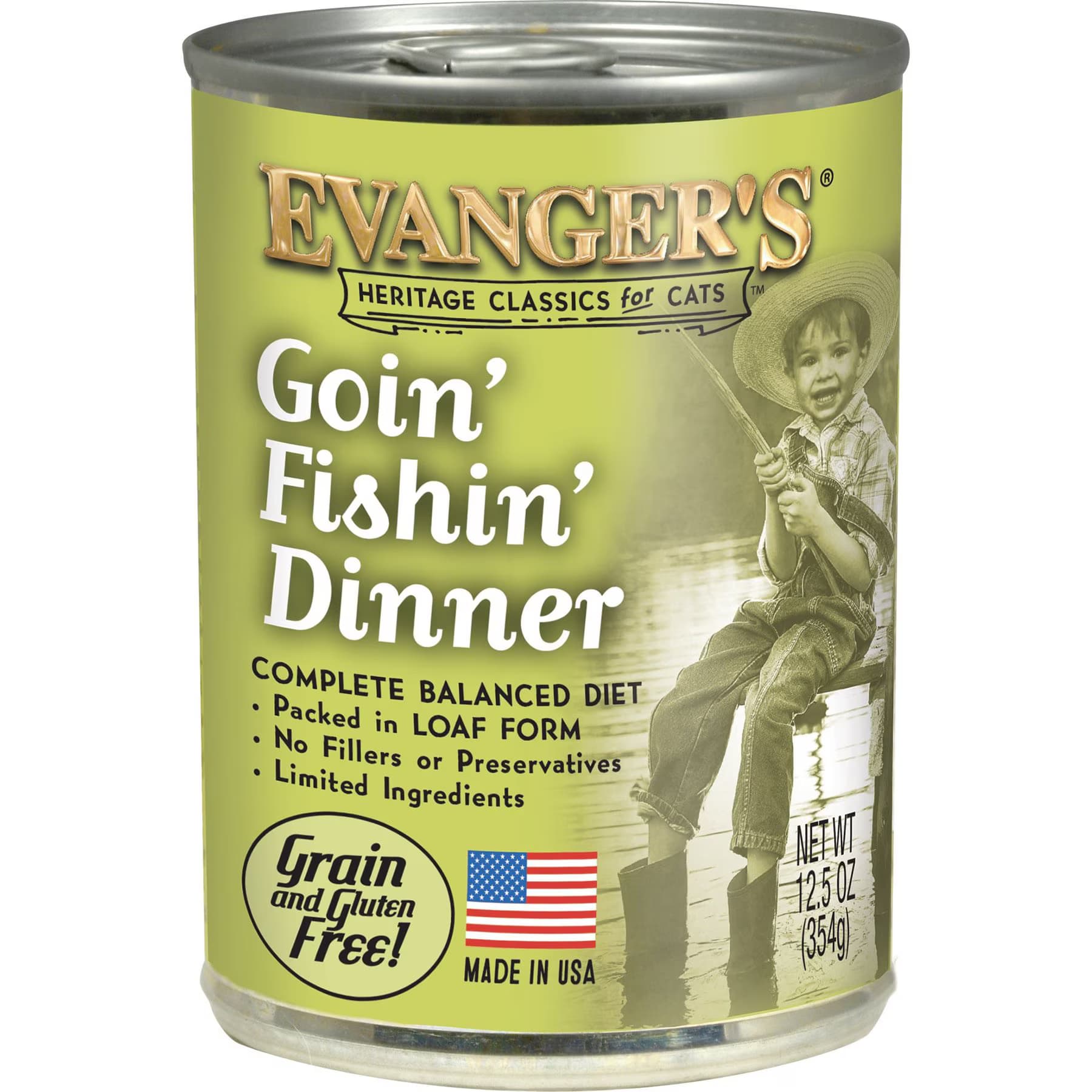 Evanger's Classic Recipes Goin' Fishin' Dinner Grain-Free Canned Cat Food, 12.5-oz — view 2