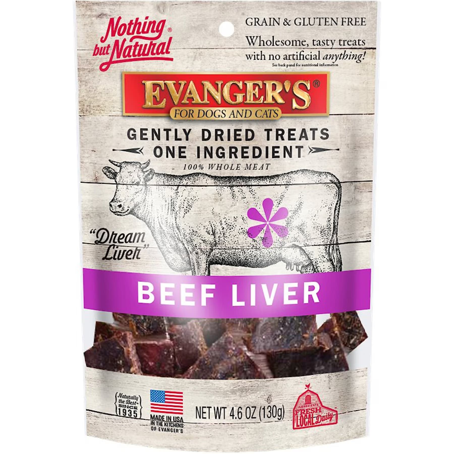 Evanger's Evanger’s Nothing but Natural Beef Liver Gently Dried Dog & Cat Treats