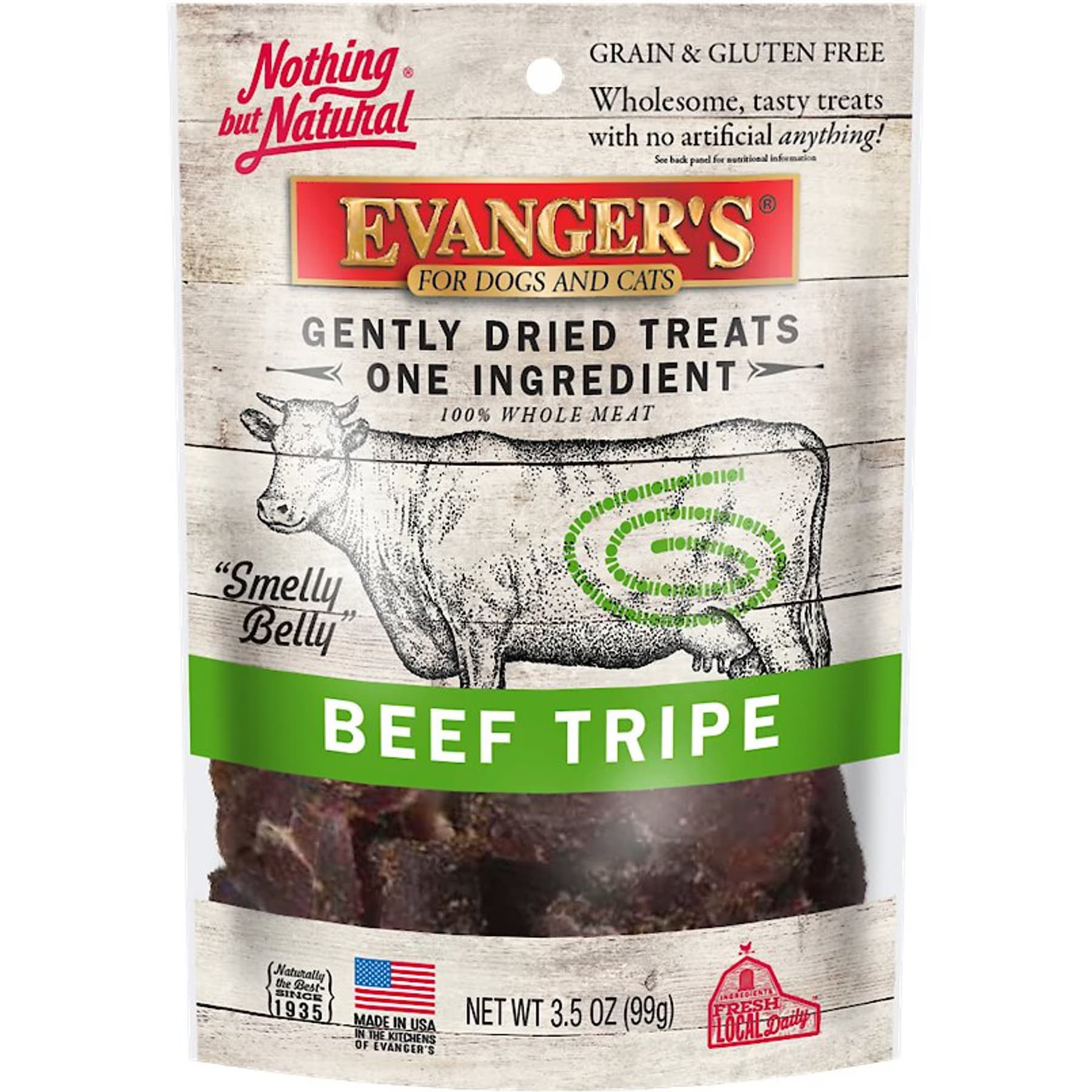 Evanger's Evanger’s Nothing but Natural Beef Tripe Gently Dried Dog & Cat Treats