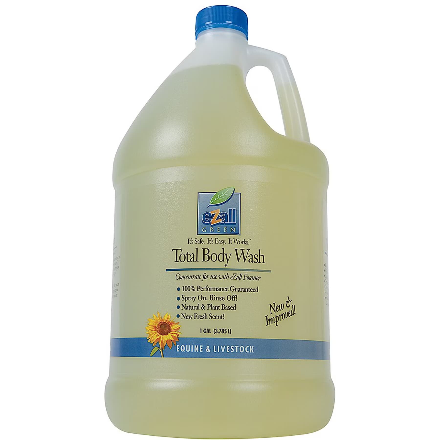 eZall eZall Total Body Horse Wash Equine & Livestock Horse Wash, 1-gal bottle