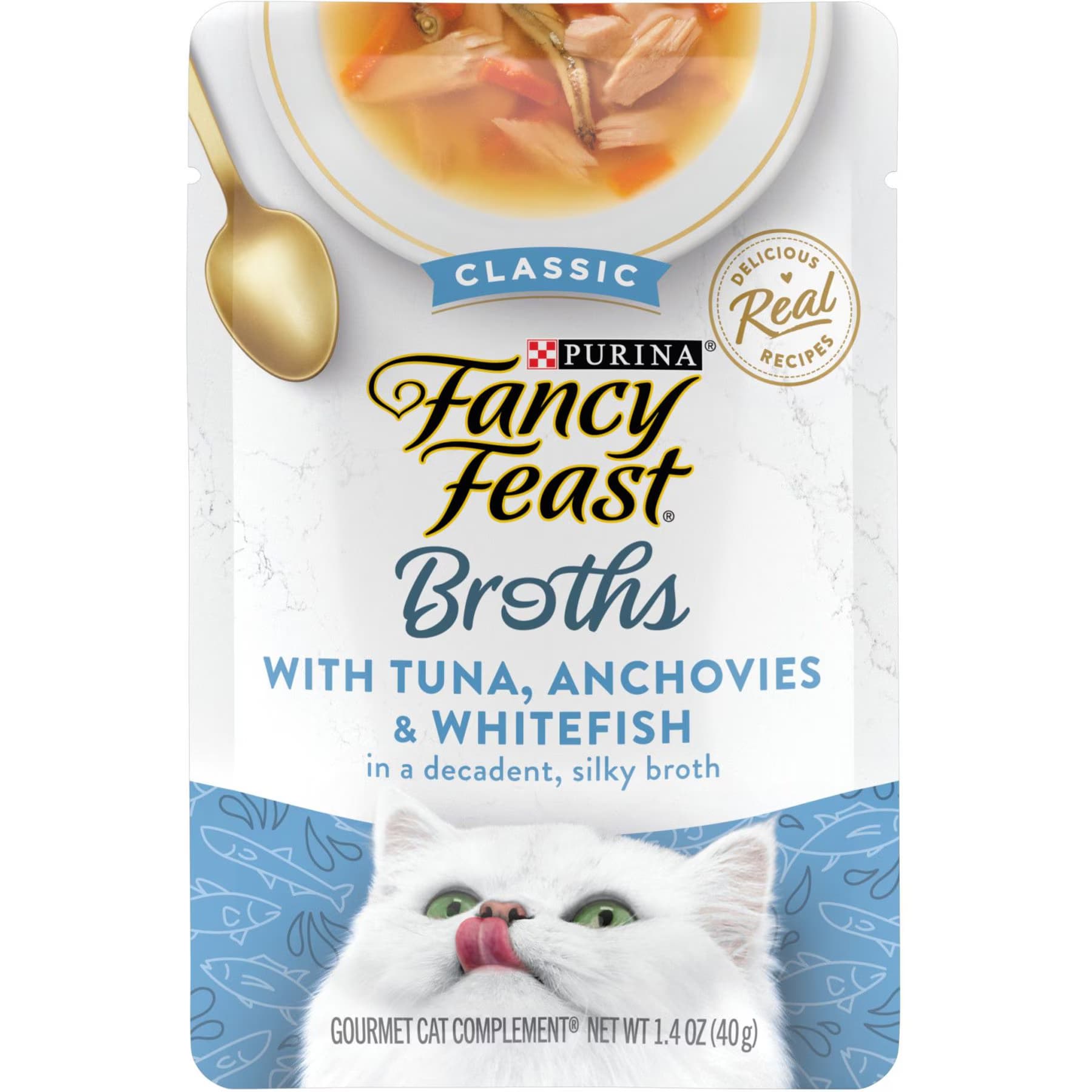 Fancy Feast Fancy Feast Classic Broths with Tuna, Anchovies & Whitefish Supplemental Cat Food Pouches