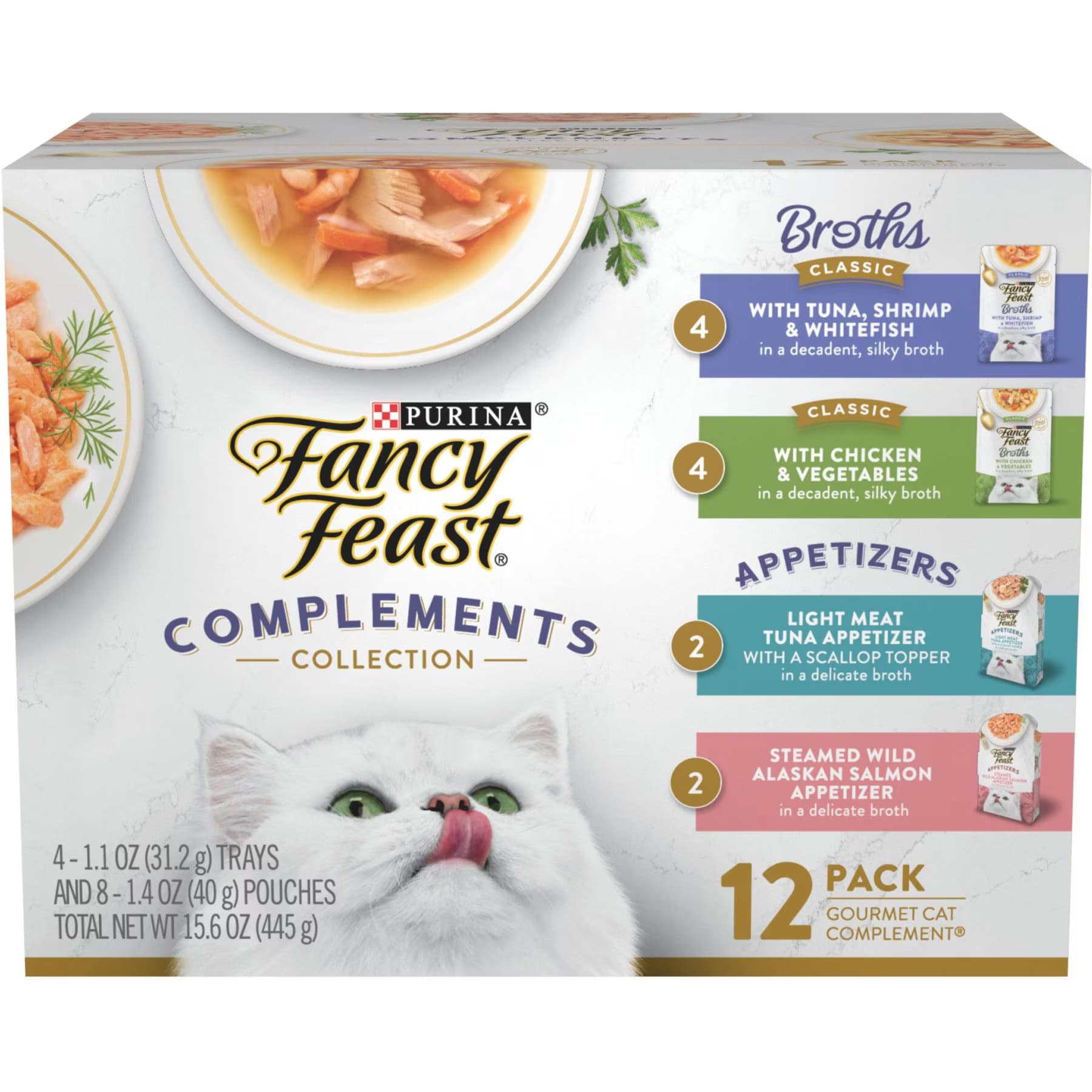Fancy Feast Fancy Feast Grain-Free Complement Variety Pack Lickable Wet Cat Food