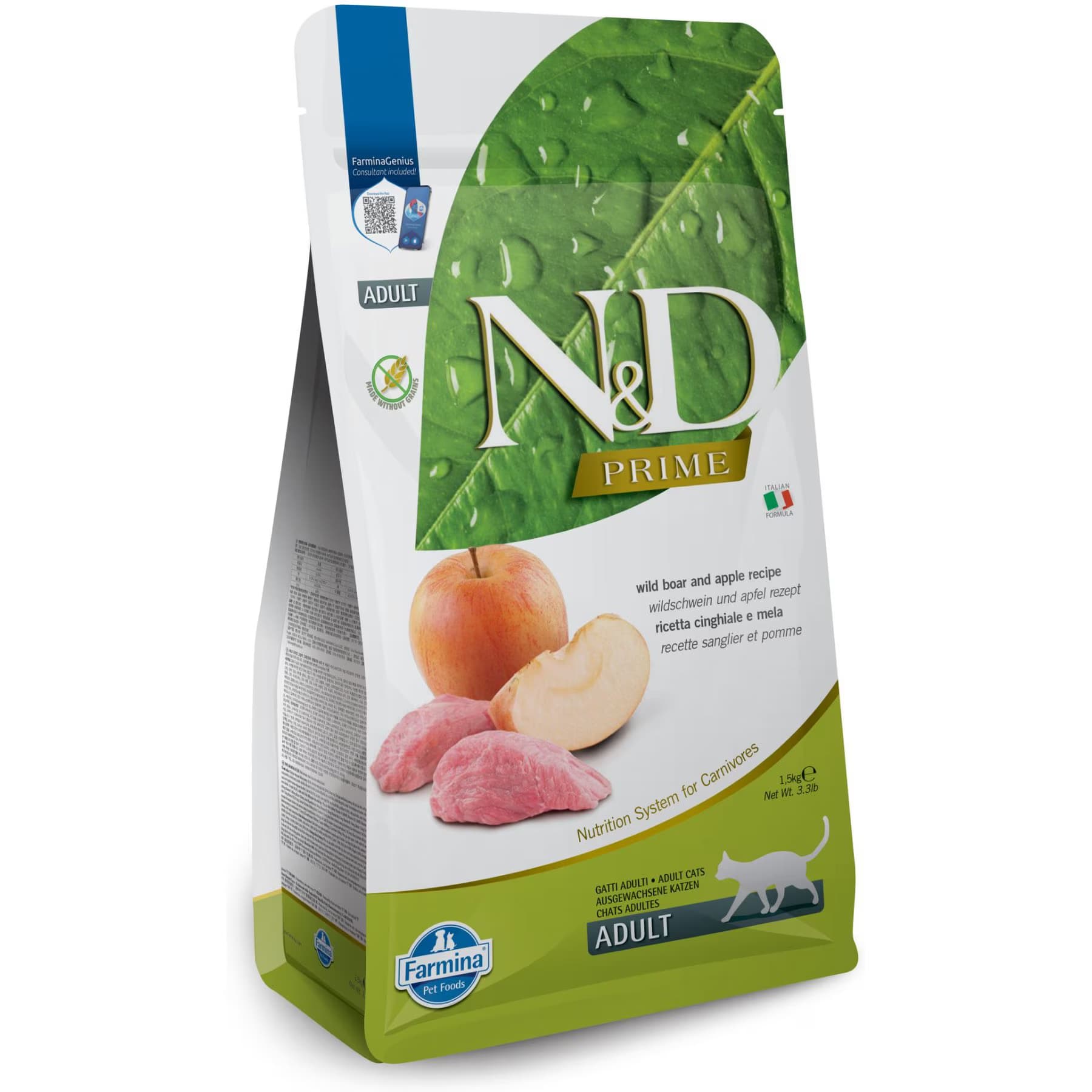 Farmina N&D Prime Boar & Apple Grain-Free Dry Cat Food — view 2