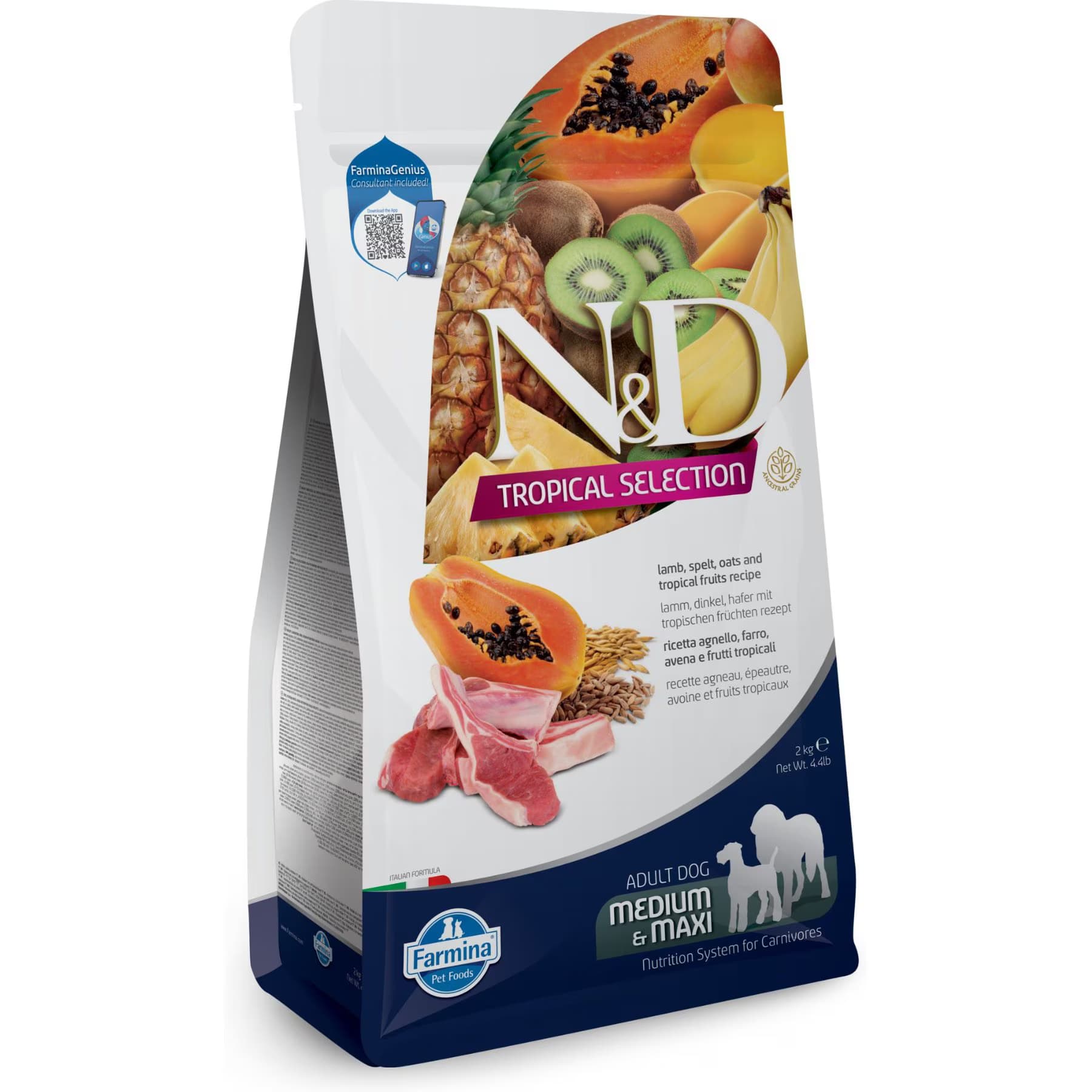Farmina N&D Tropical Selection Lamb Adult Medium & Maxi Lamb Adult Med/Max Dry Dog Food — view 2