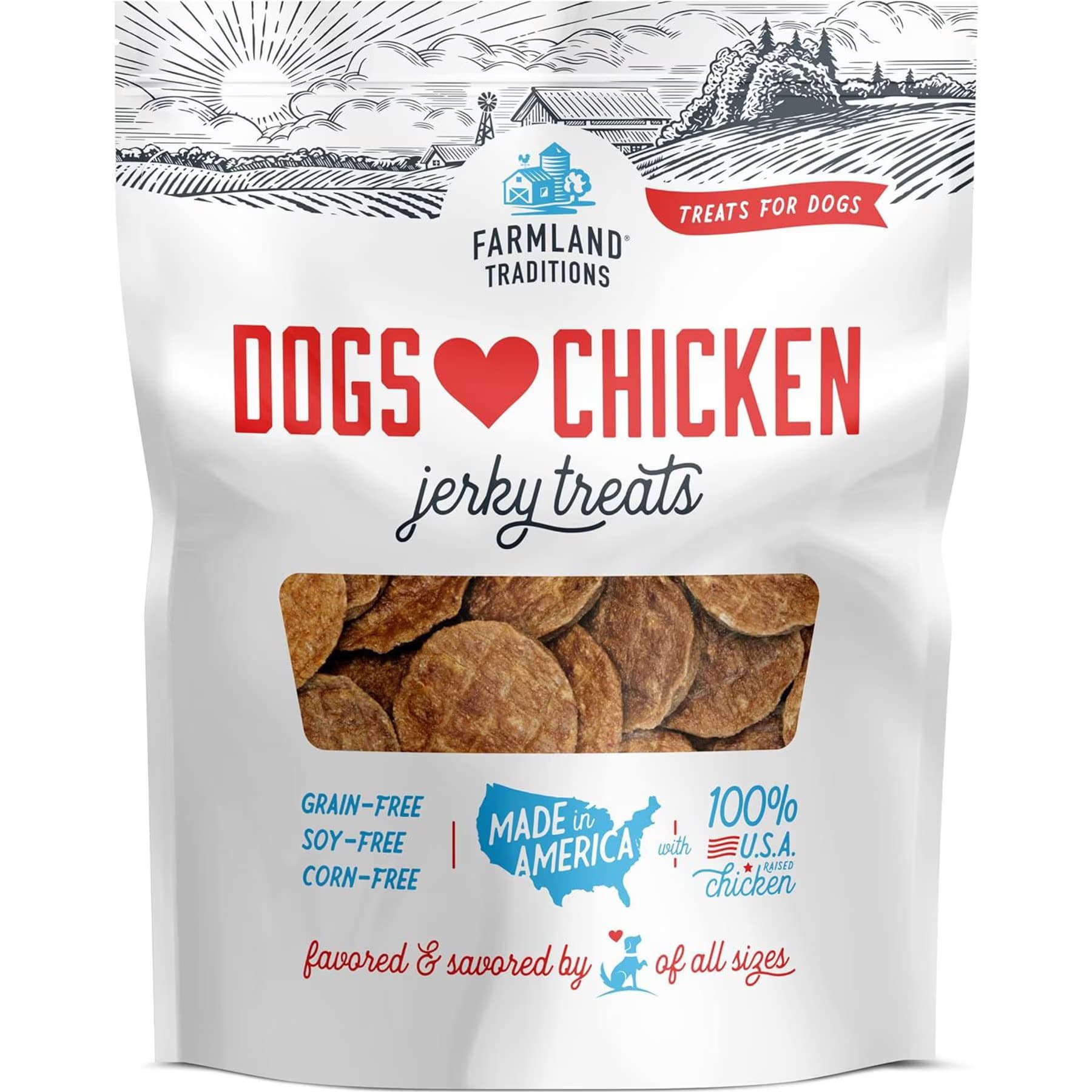 Farmland Traditions Farmland Traditions USA Dogs Love Chicken Grain-Free Jerky Patties Dog Treats