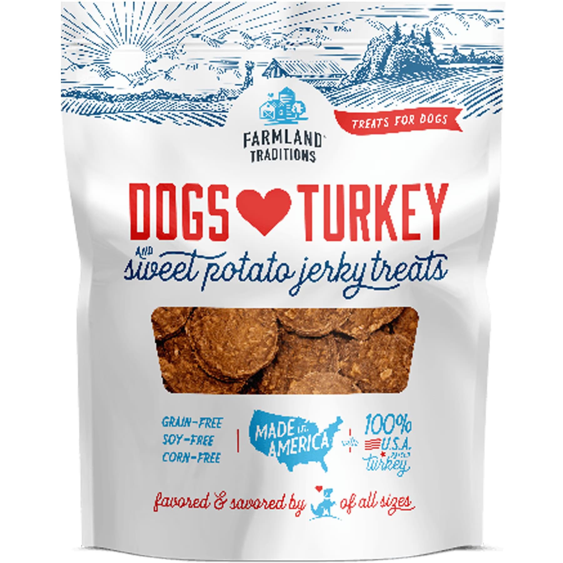 Farmland Traditions USA Dogs Love Turkey & Sweet Potato Grain-Free Jerky Dog Treats — view 3