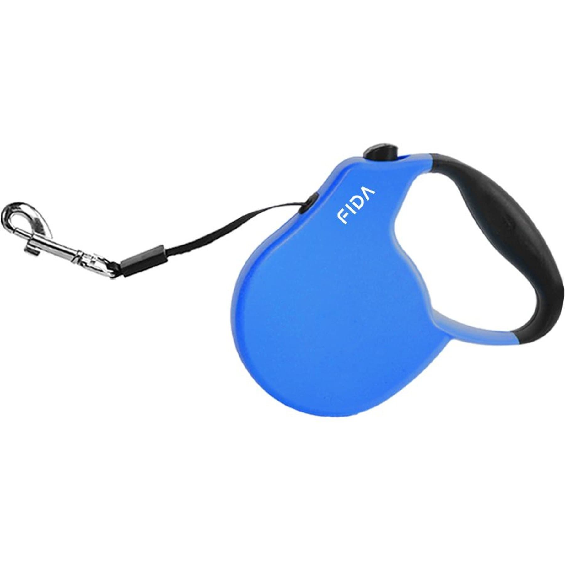 FIDA FIDA FD92N Retractable Dog Leash, Blue, Medium: 16-ft long