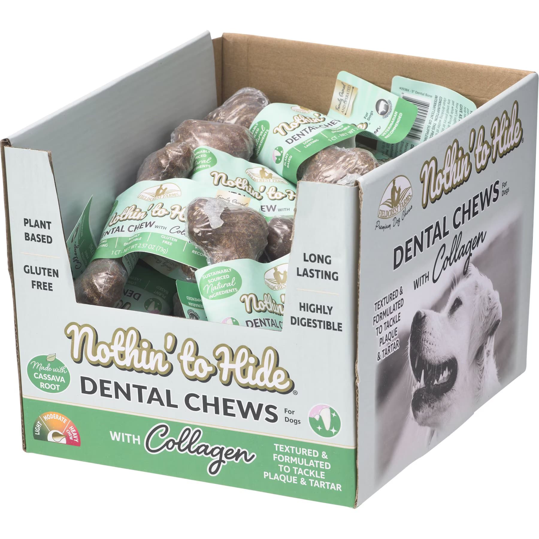 Fieldcrest Farms Fieldcrest Farms Nothin’ to Hide Beef 7-in Dental Dog Chews