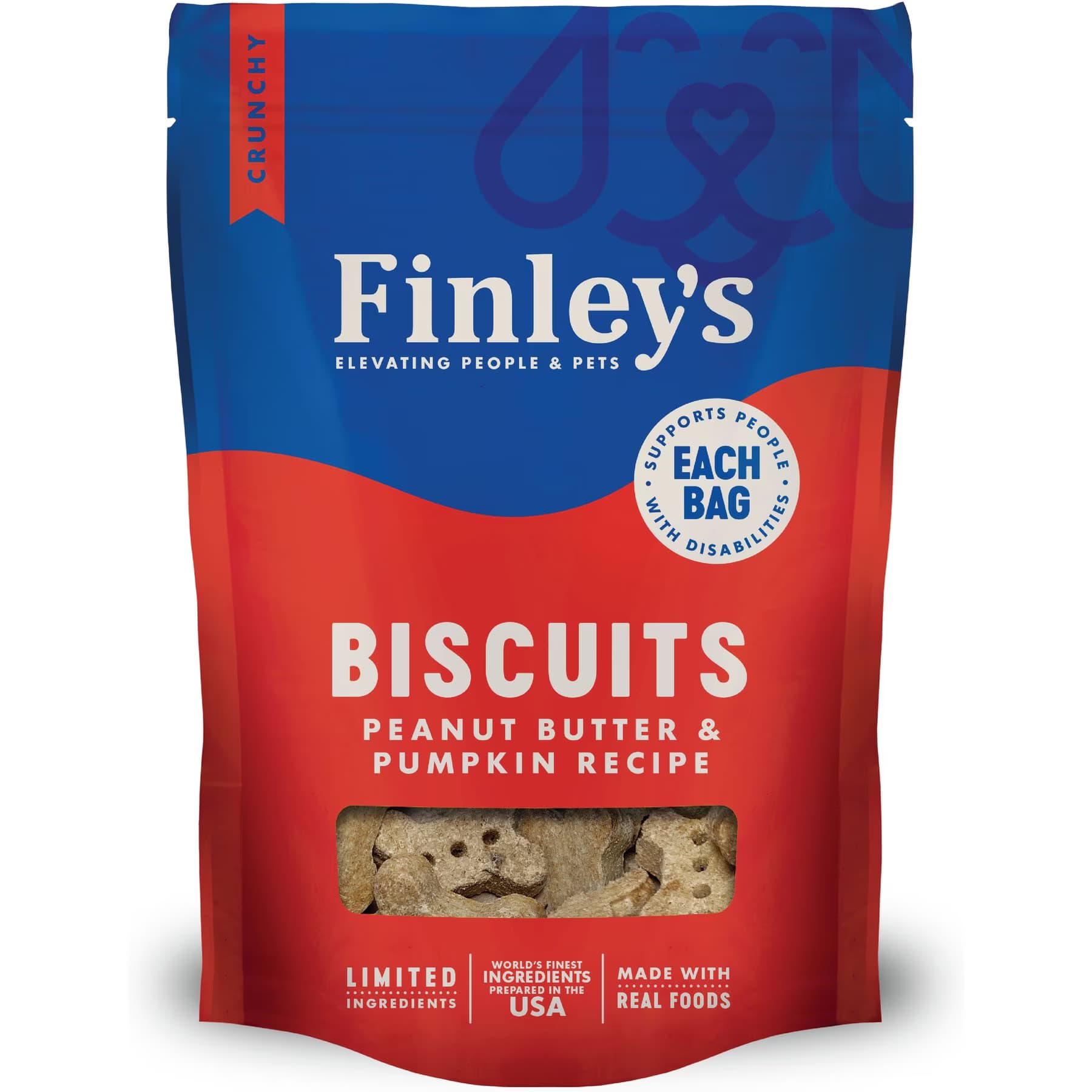Finley's Finley’s Wheat-Free Peanut Butter & Pumpkin Crunchy Biscuit Dog Treats
