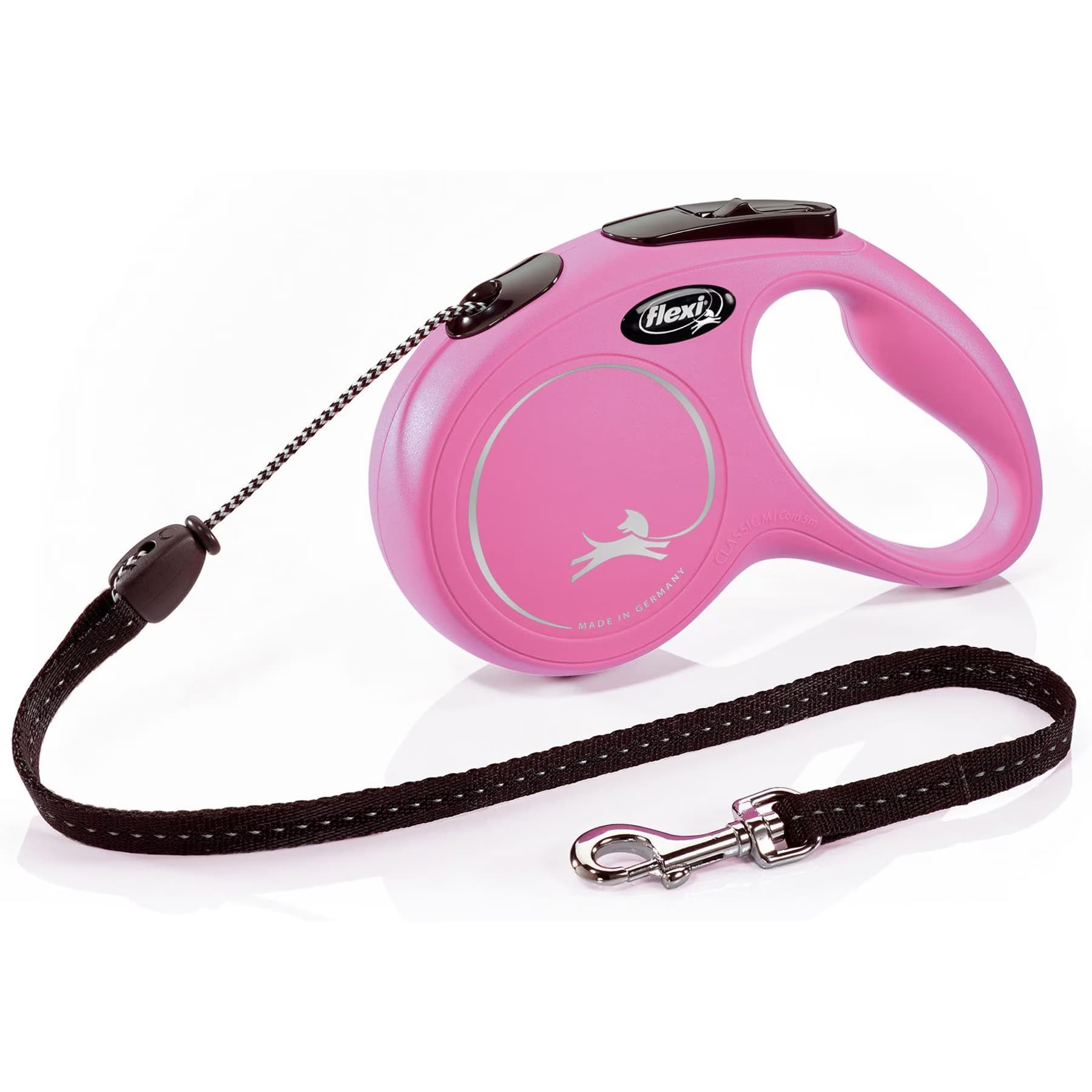 Flexi Classic Nylon Cord Retractable Dog Leash, Pink, X-Small: 10-ft long — view 5