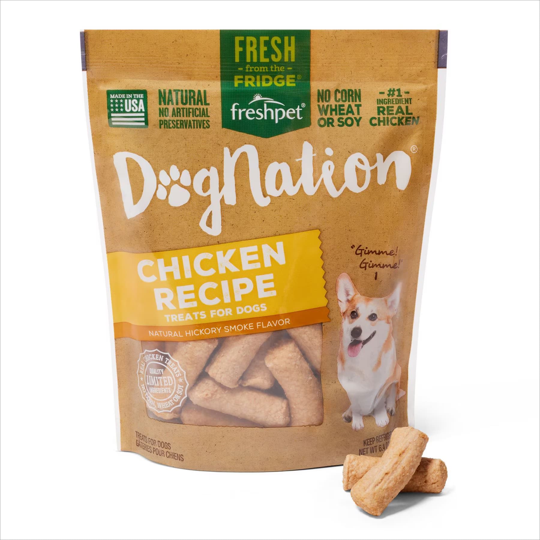 Freshpet Dognation Chicken Recipe Fresh Dog Treats — view 2