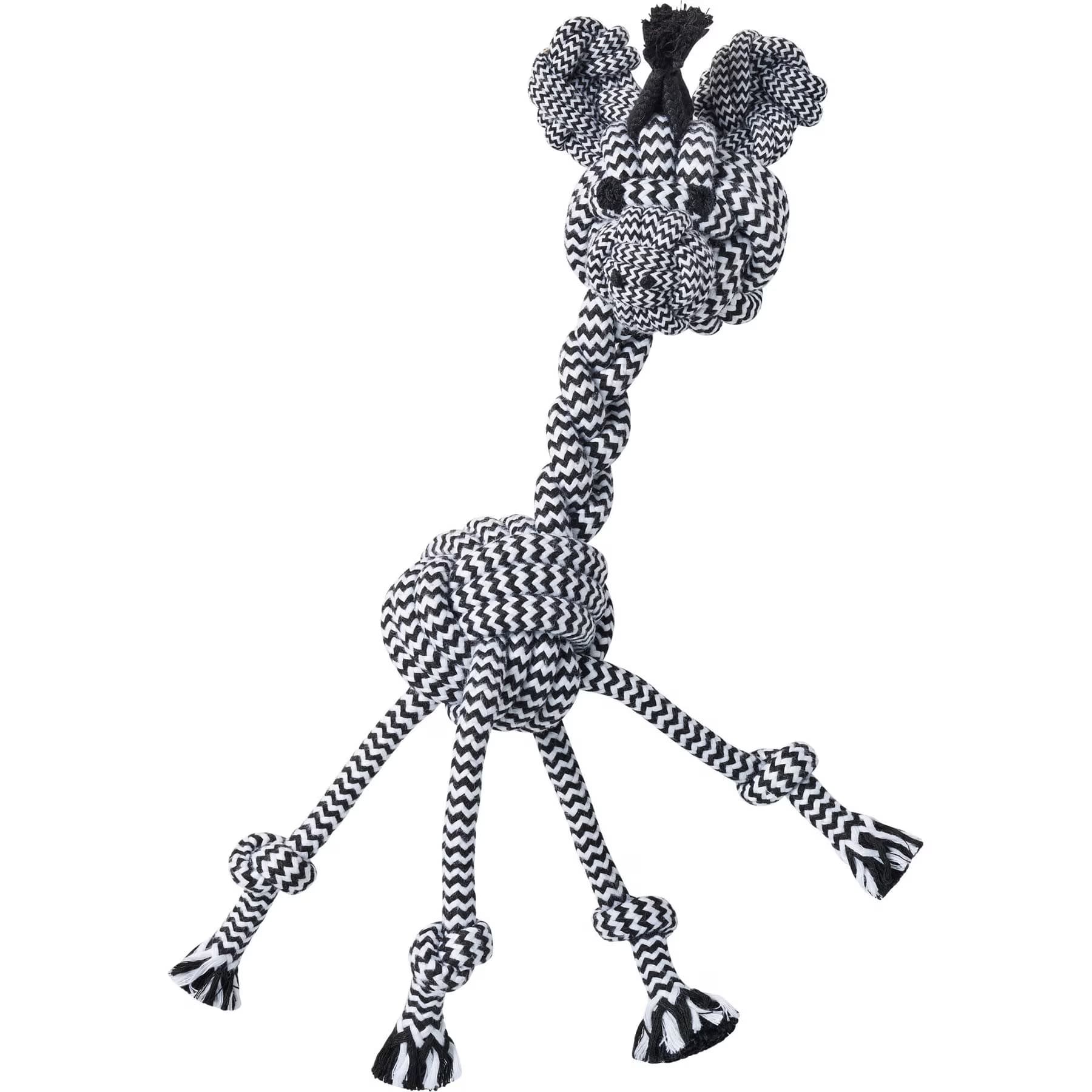 Frisco Frisco Zebra Rope Dog Toy, Small/Medium