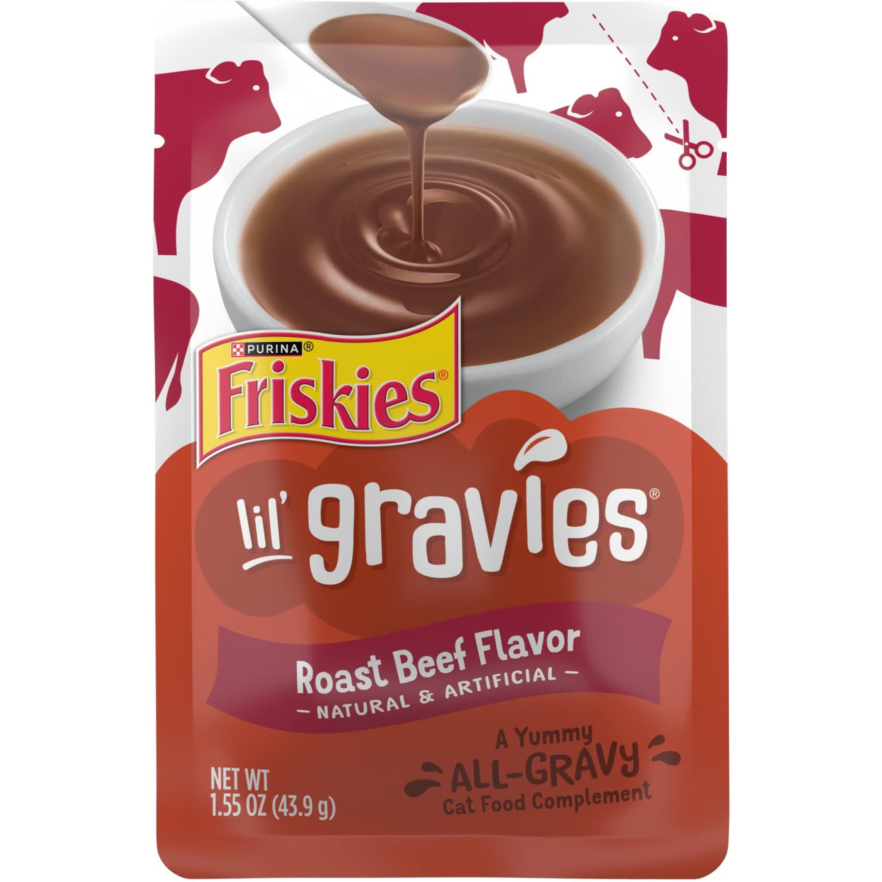Friskies Friskies Lil’ Gravies Roast Beef Flavor Cat Food Complement