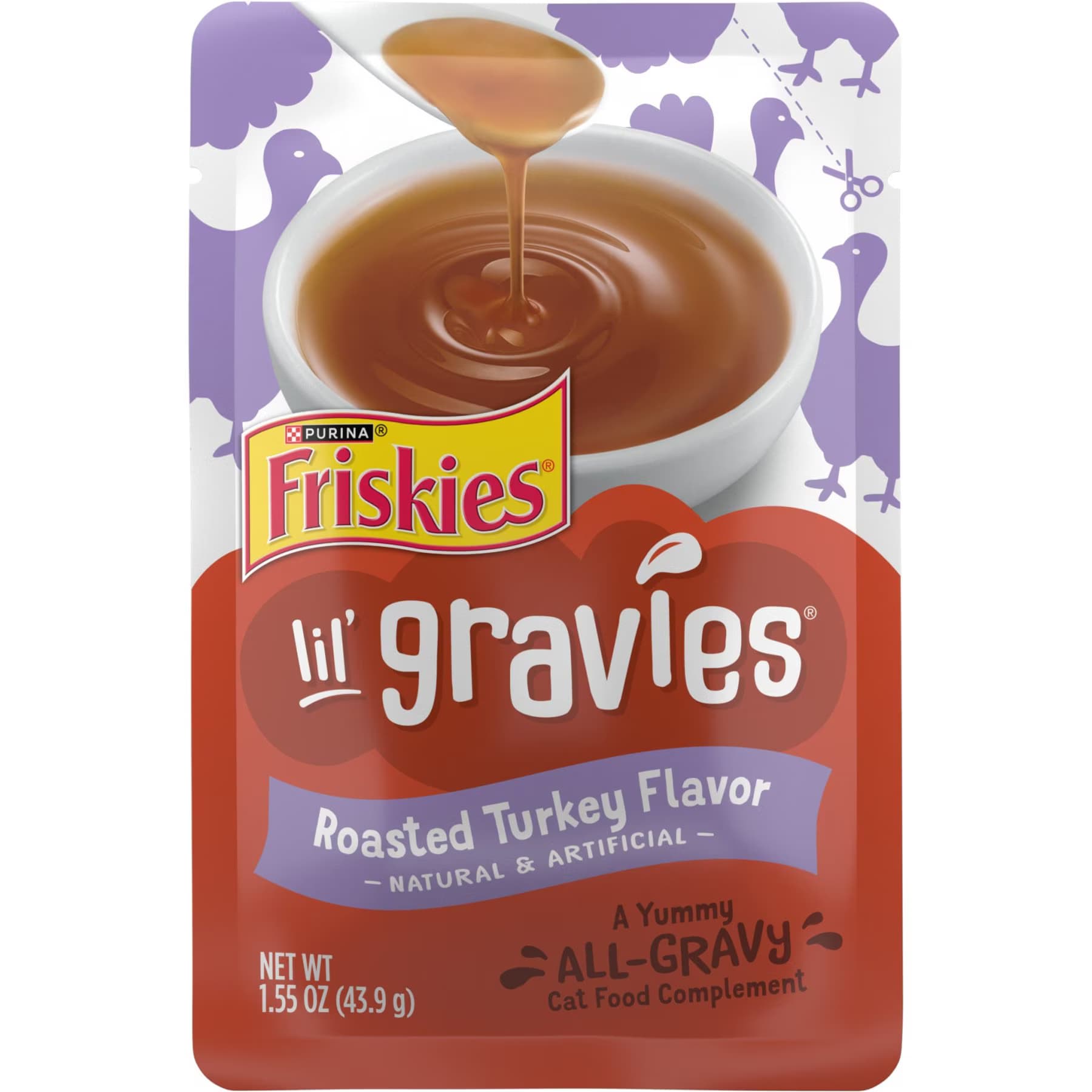 Friskies Friskies Lil’ Gravies Roasted Turkey Flavor Cat Food Complement