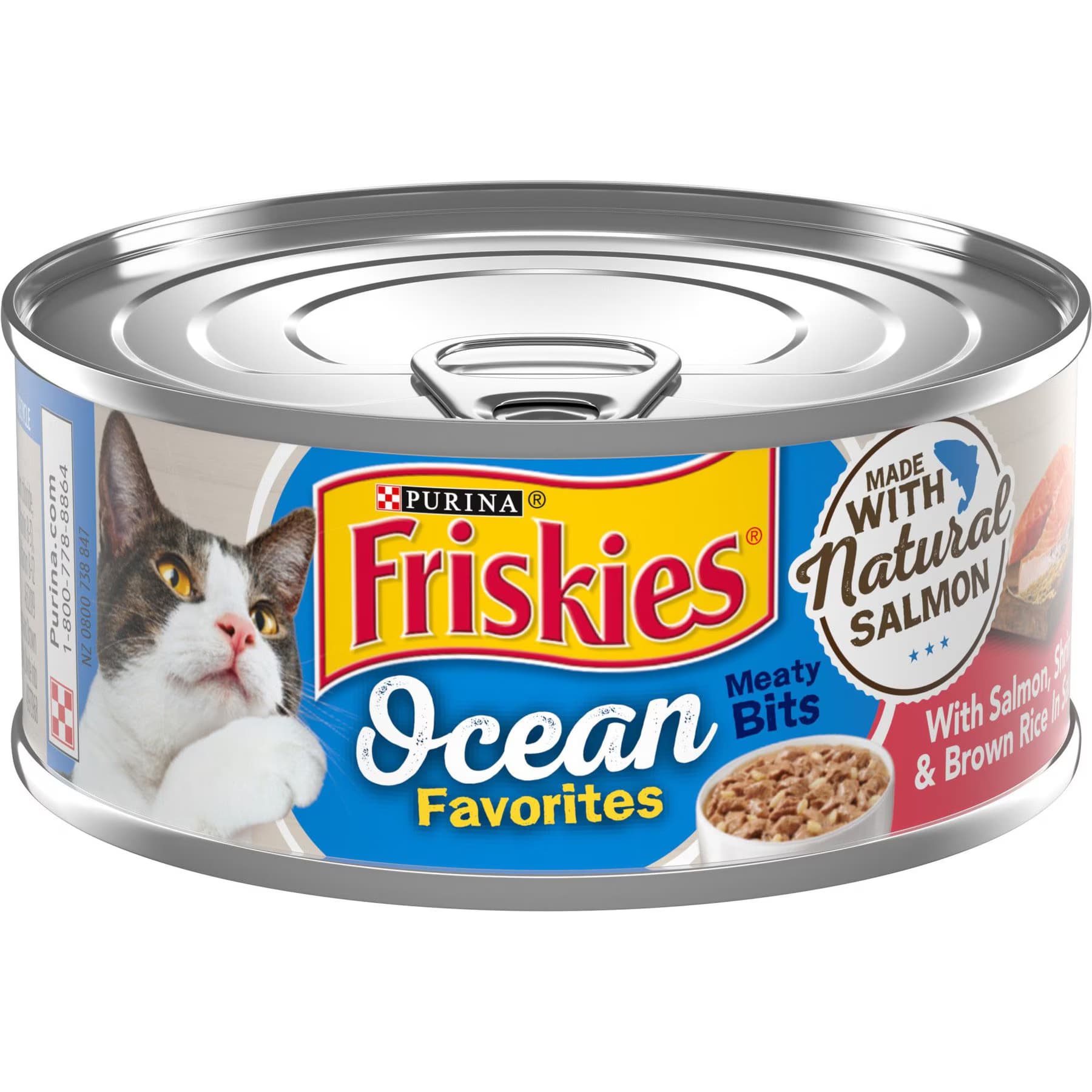 Friskies Friskies Ocean Favorites Meaty Bits Salmon, Shrimp & Brown Rice Wet Cat Food