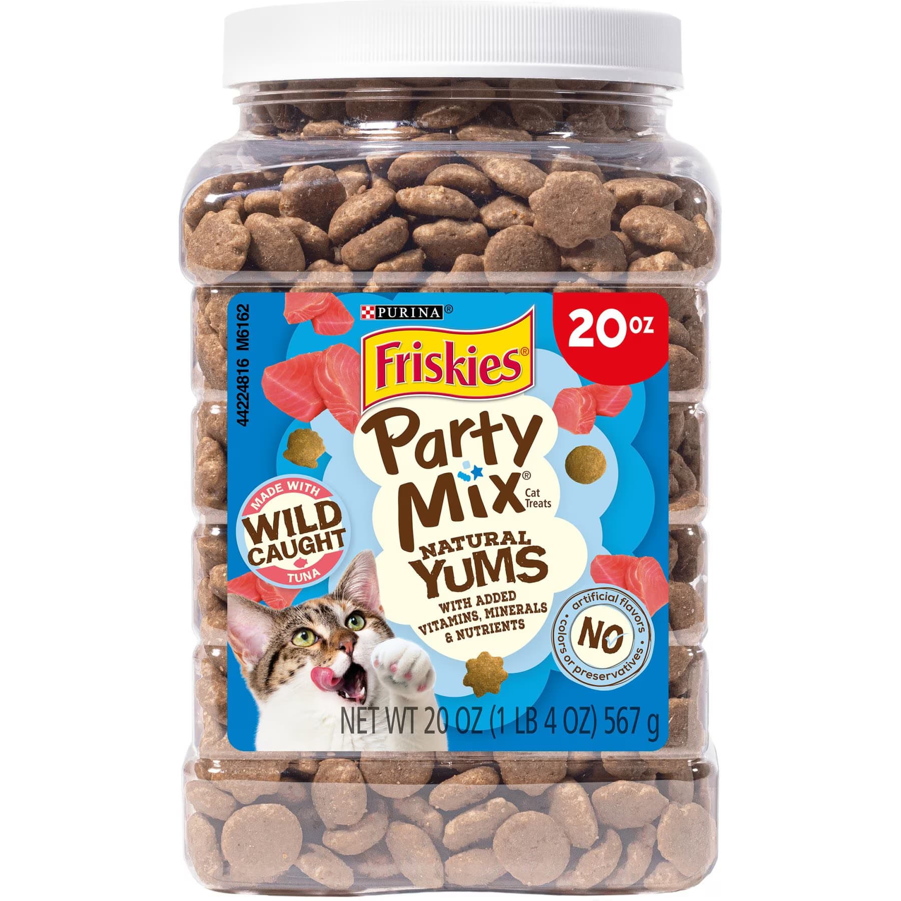 Friskies Party Mix Natural Yums with Wild Tuna Flavor Crunchy Cat Treats — view 2