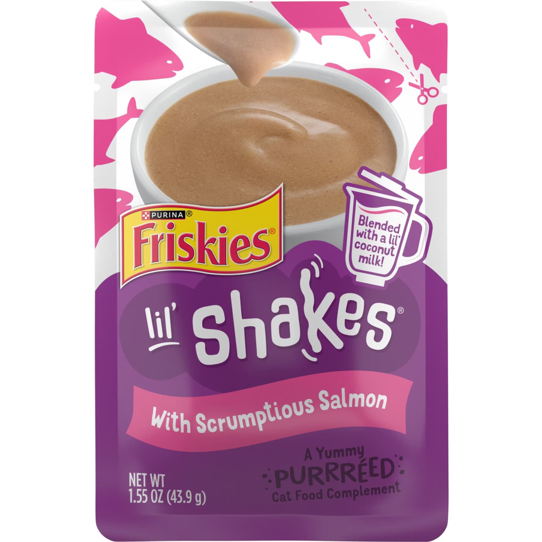 Friskies Friskies Pureed Topper Lil Shakes with Scrumptious Salmon Cat Food