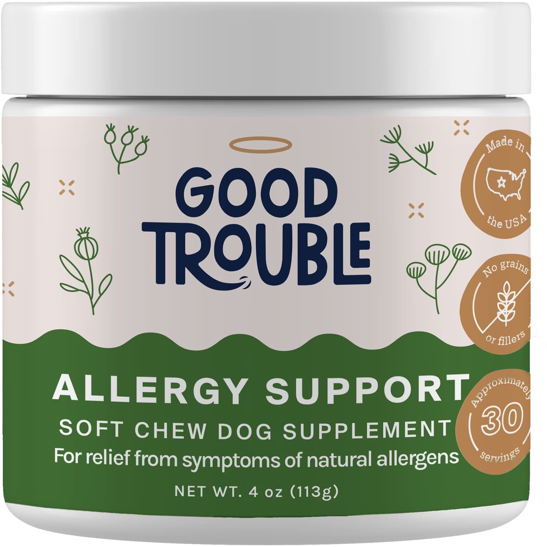 Good Trouble Good Trouble Allergy Support Chew Supplement for Dogs
