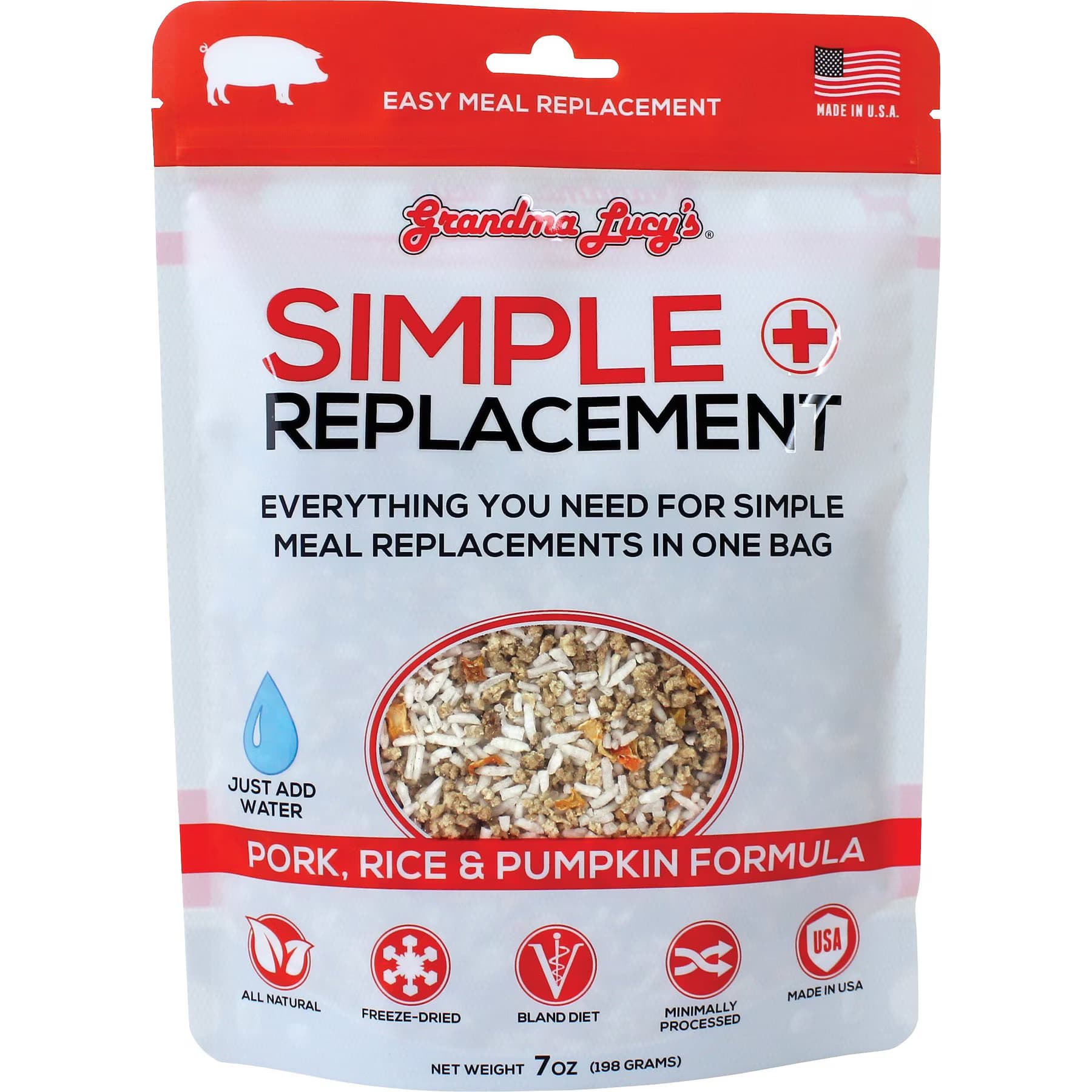 Grandma Lucy's Grandma Lucy’s Simple Replacement Pork, Rice & Pumpkin Formula Freeze-Dried Dog Food