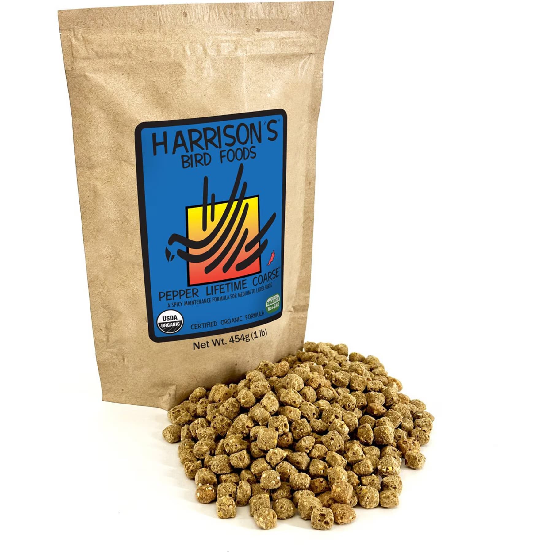 Harrison's Bird Foods Harrison’s Bird Foods Pepper Lifetime Coarse Organic Pellet Bird Food