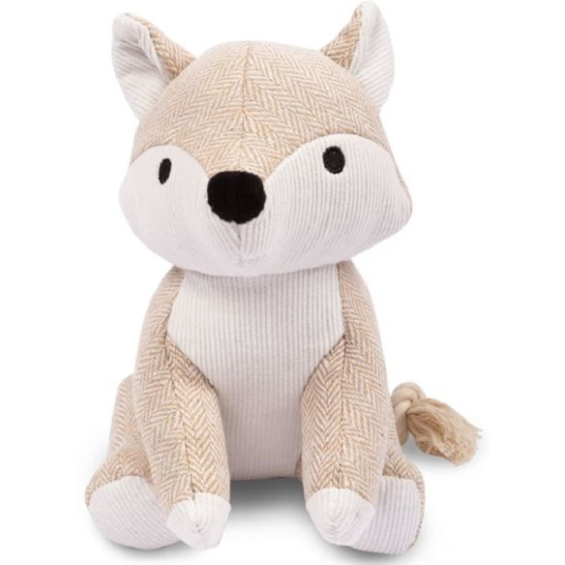 Harry Barker Harry Barker Fox Plush Dog Toy, White