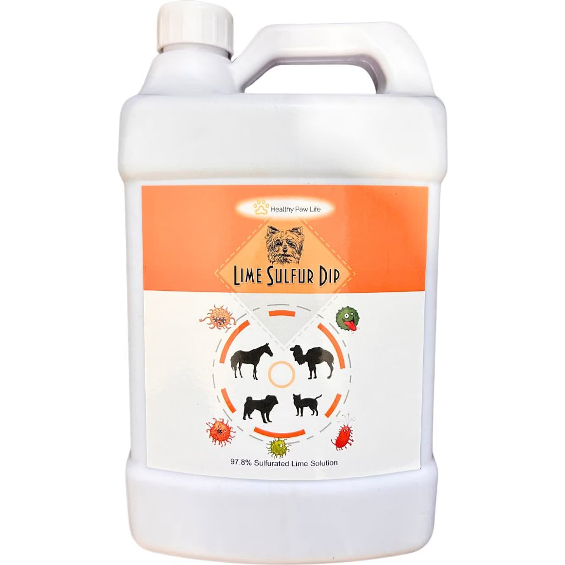 Healthy Paw Life Pet Care Itchy & Dry Skin Lime Sulfur Flea & Tick Dip for Dogs & Cats, 16-fl oz bottle — view 3